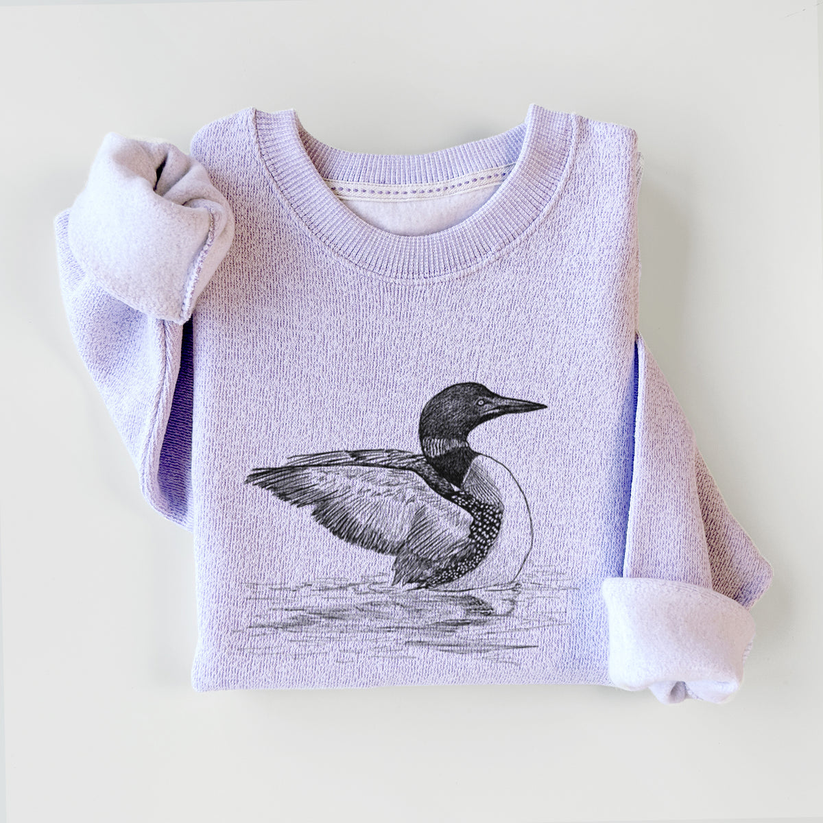 Common Loon - Gavia immer - Knit Sweatshirt