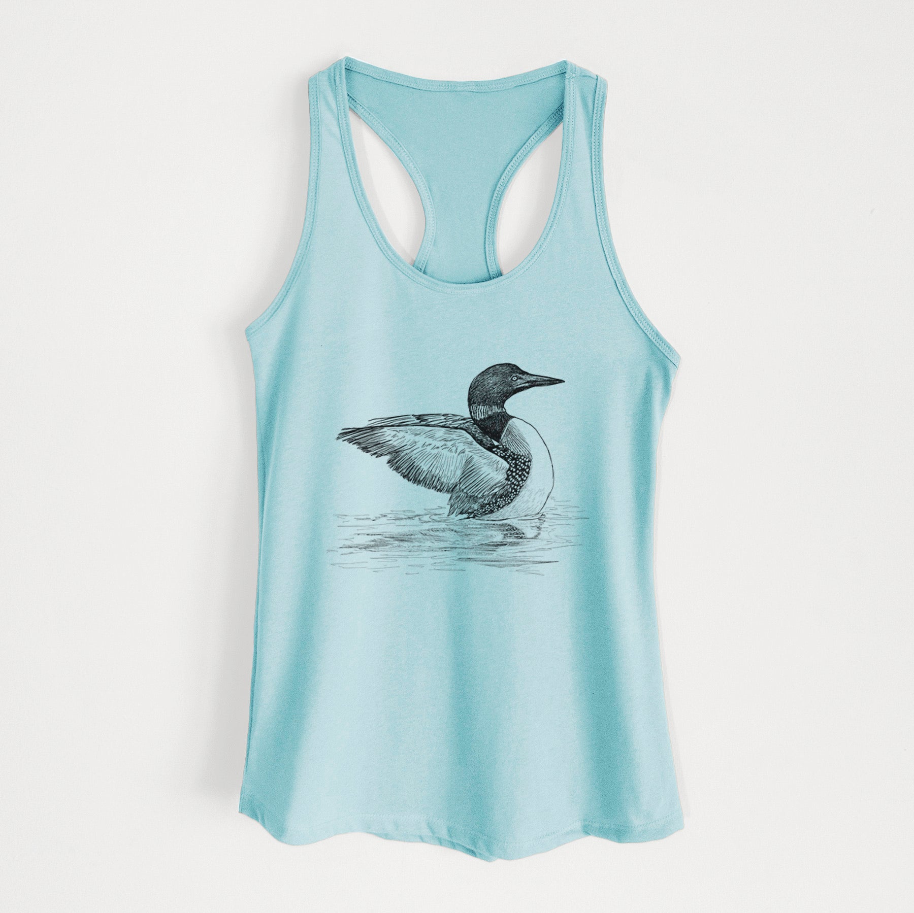 Common Loon - Gavia immer - Women's Racerback Tanktop