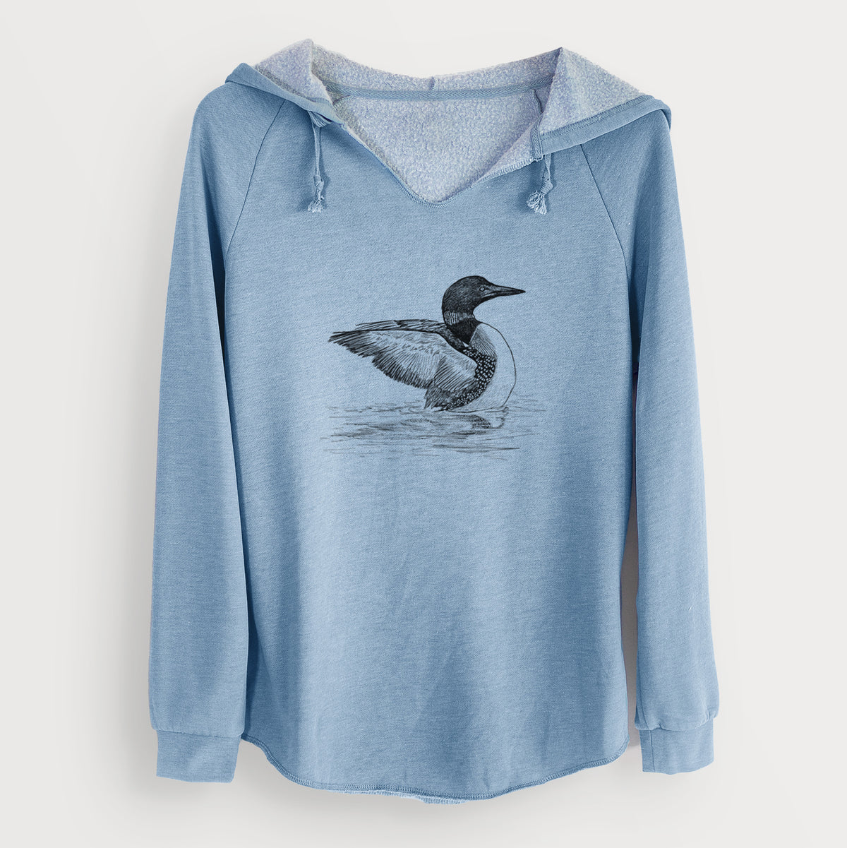 Common Loon - Gavia immer - Cali Wave Hooded Sweatshirt