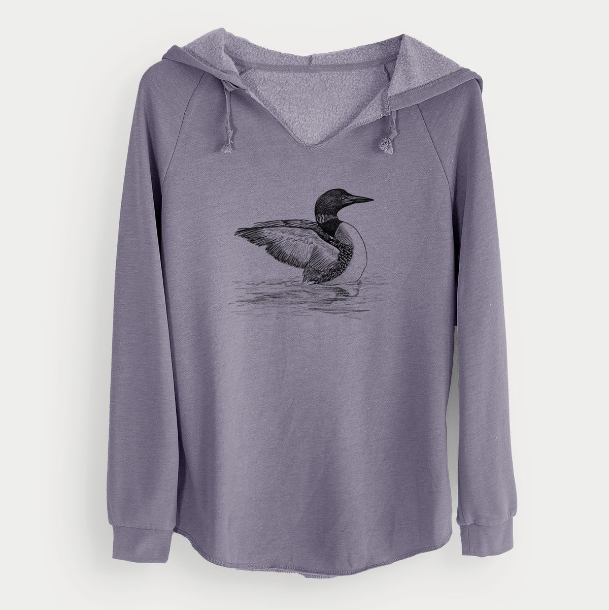 Common Loon - Gavia immer - Cali Wave Hooded Sweatshirt
