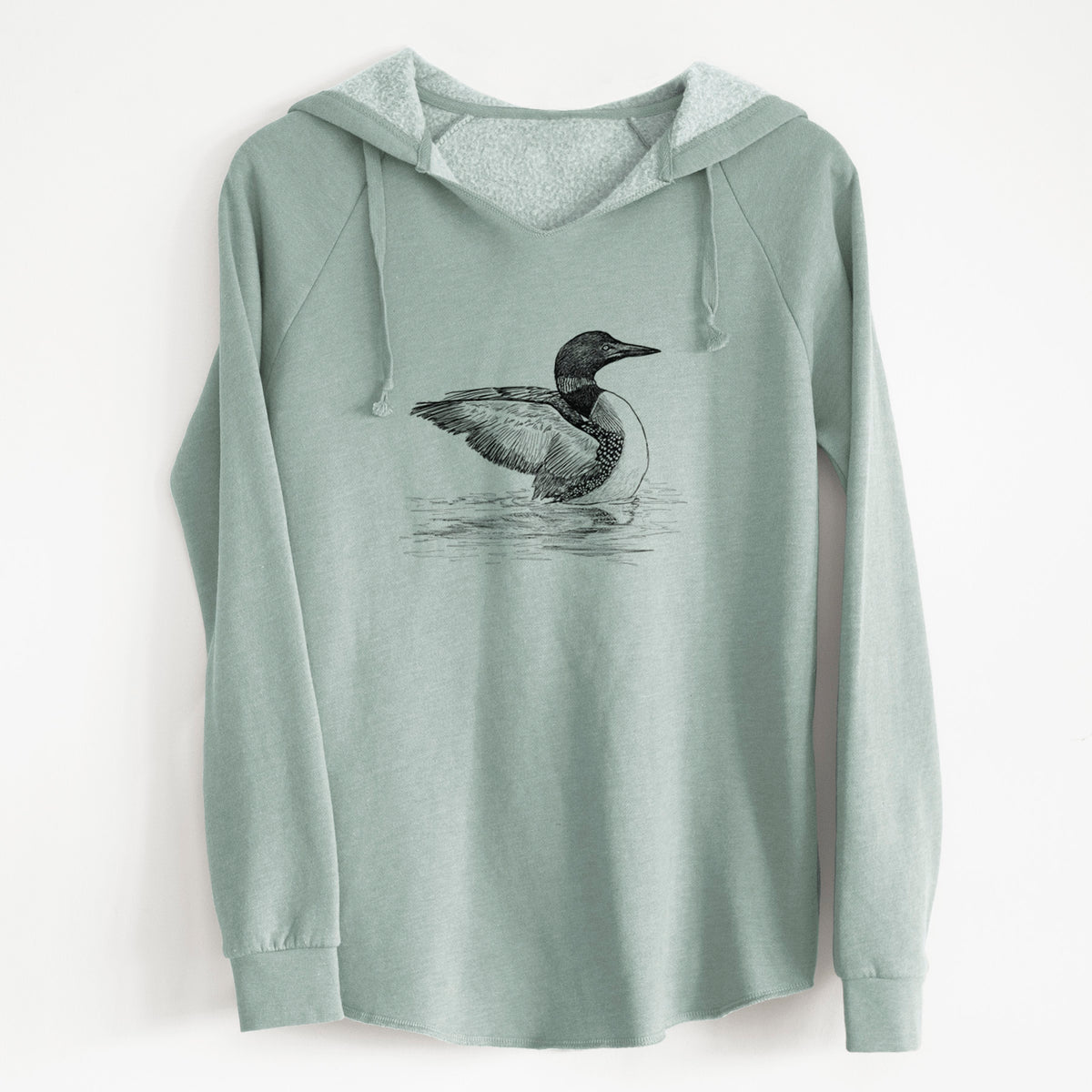Common Loon - Gavia immer - Cali Wave Hooded Sweatshirt