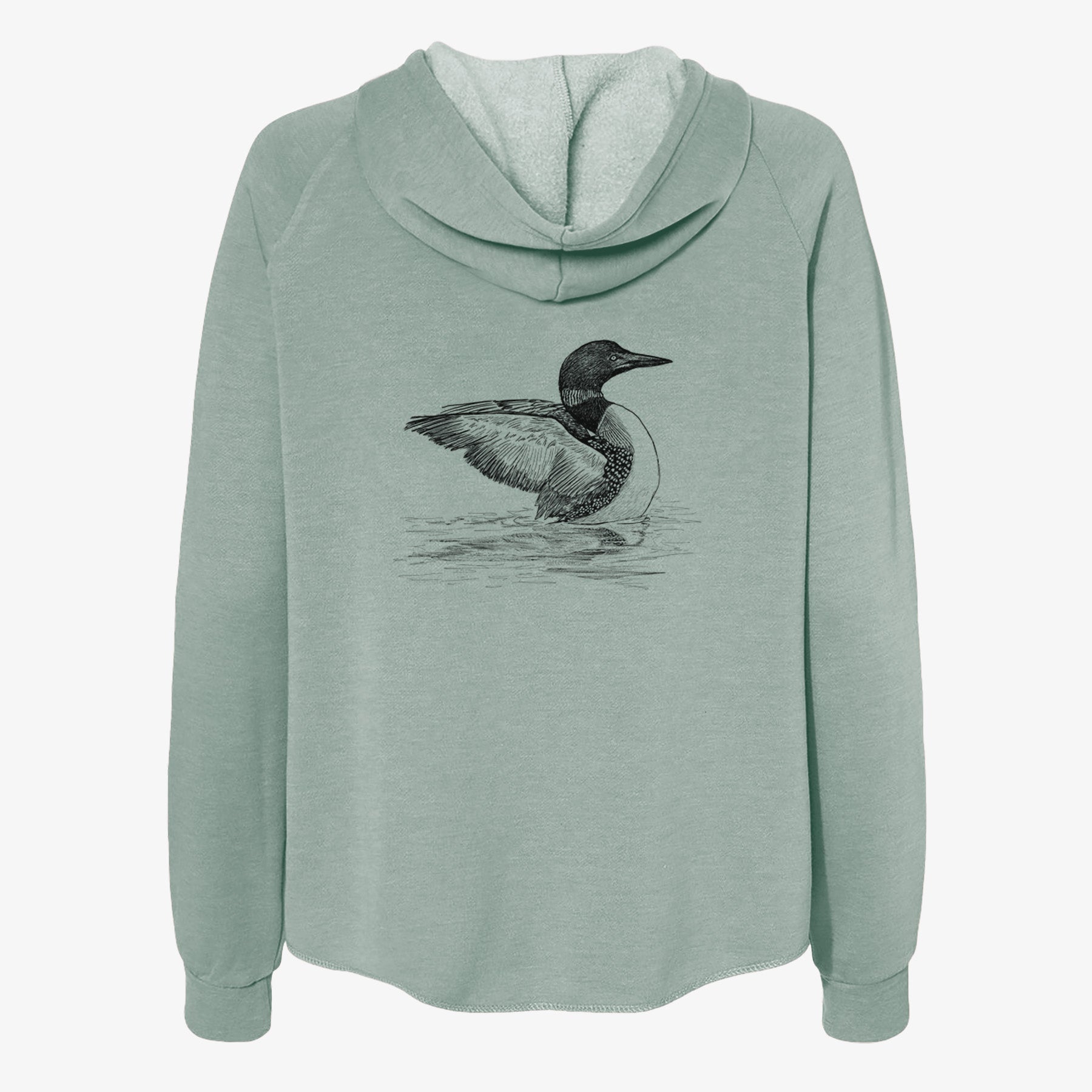 Common Loon - Gavia immer - Women's Cali Wave Zip-Up Sweatshirt