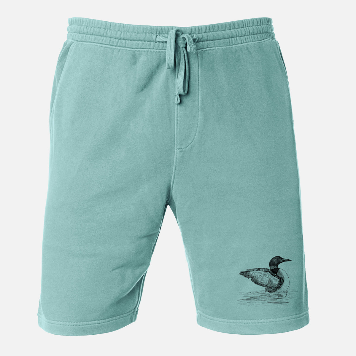 Common Loon - Gavia immer - Unisex Pigment Dyed Shorts