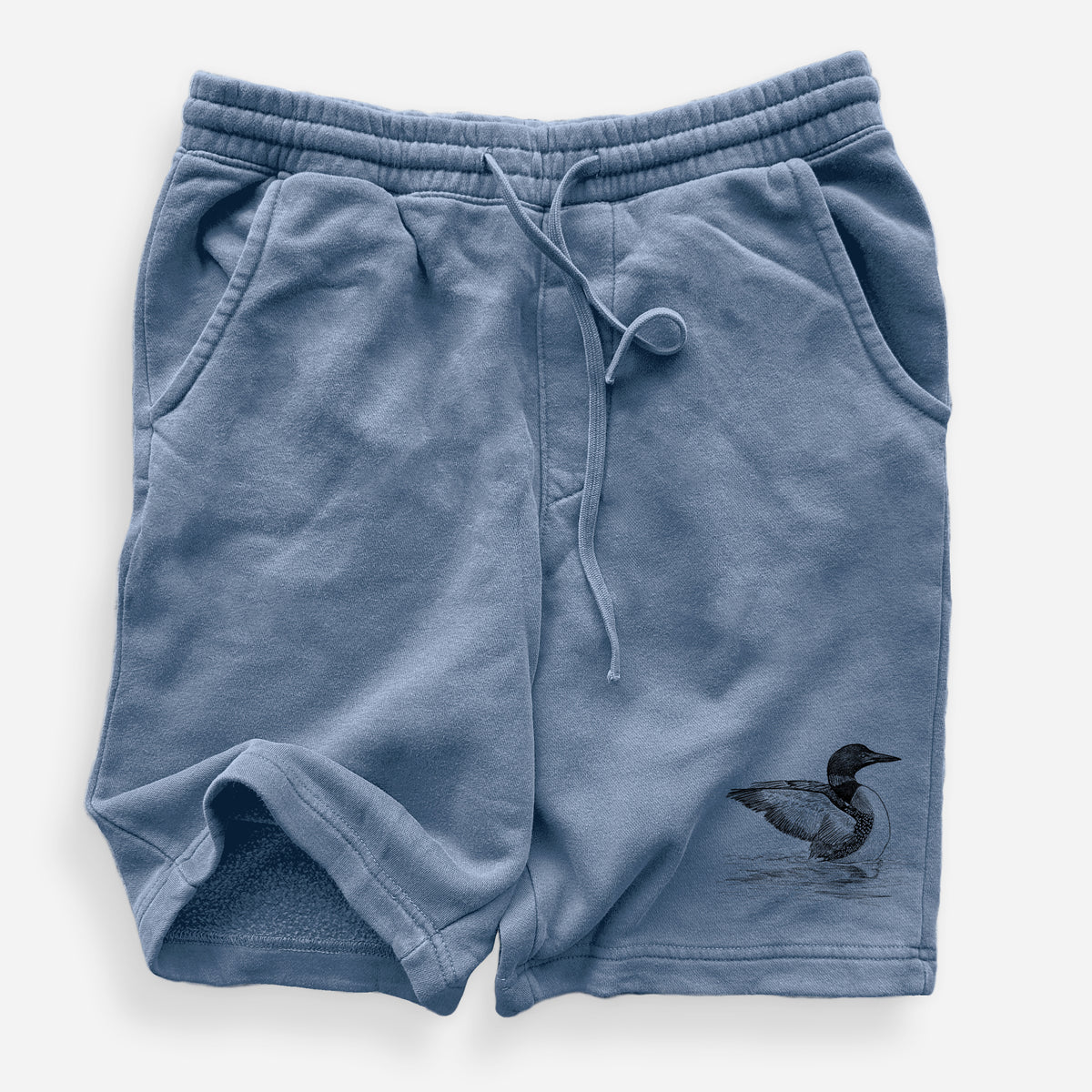 Common Loon - Gavia immer - Unisex Pigment Dyed Shorts