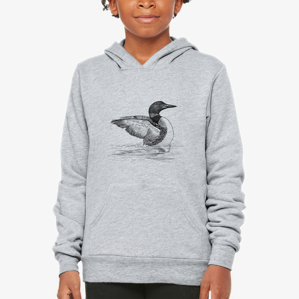Common Loon - Gavia immer - Youth Hoodie Sweatshirt