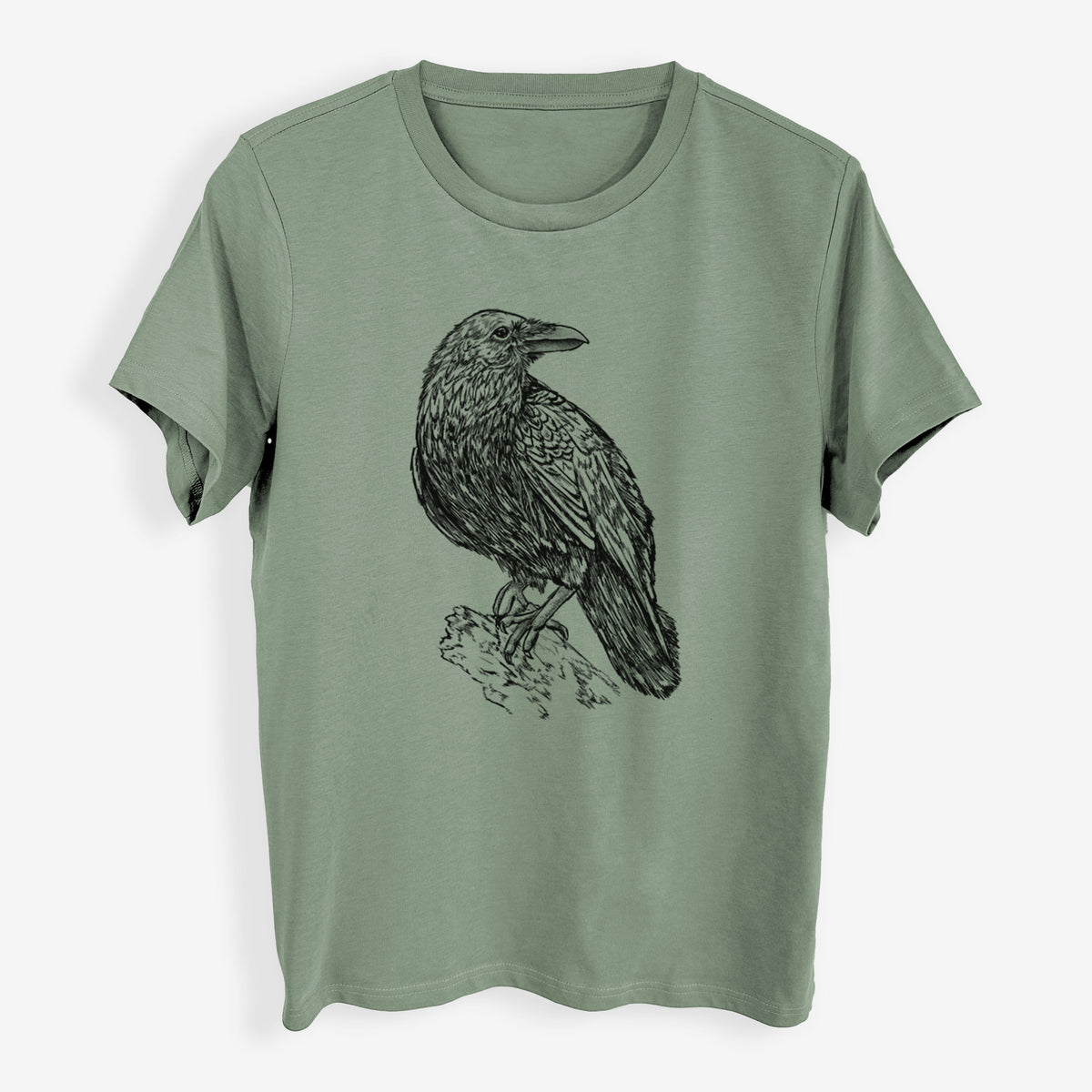 Corvus corax - Common Raven - Womens Everyday Maple Tee