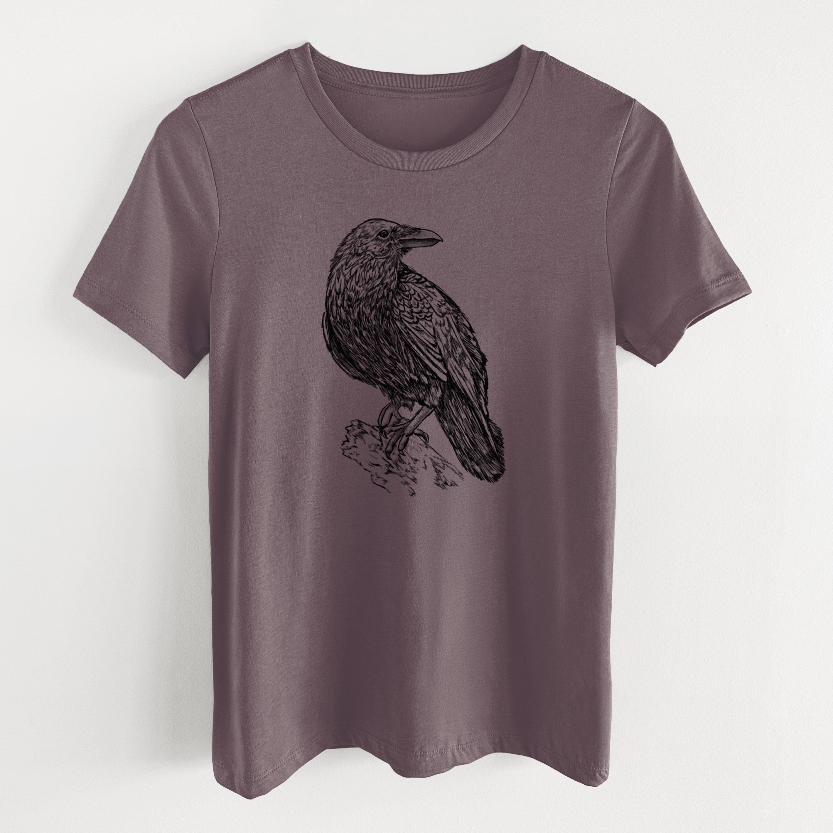 Corvus corax - Common Raven - Women's Lightweight Relaxed Fit 100% Cotton Crewneck
