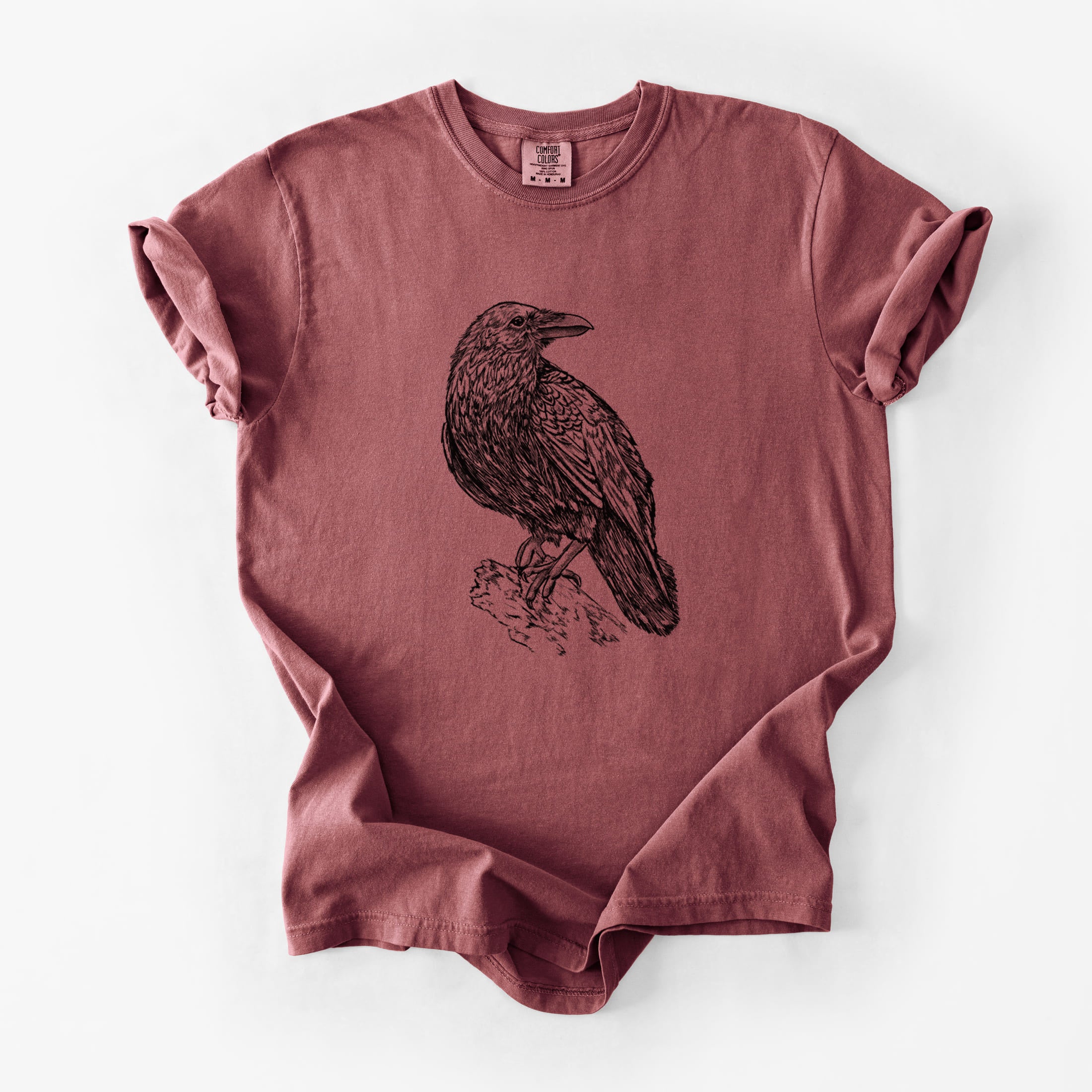 Corvus corax - Common Raven - Unisex Comfort Colors Garment-Dyed Heavyweight T-shirt