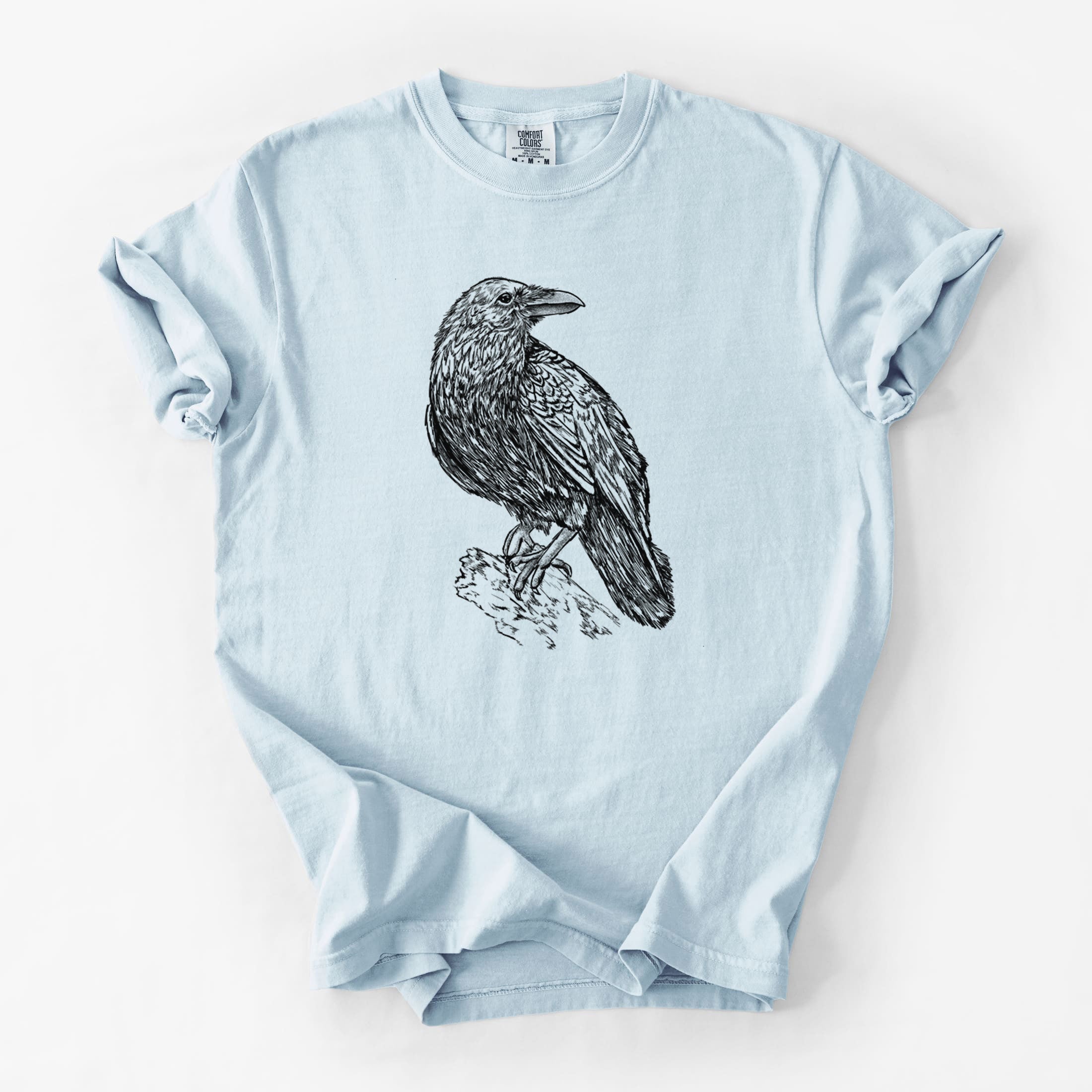 Corvus corax - Common Raven - Unisex Comfort Colors Garment-Dyed Heavyweight T-shirt
