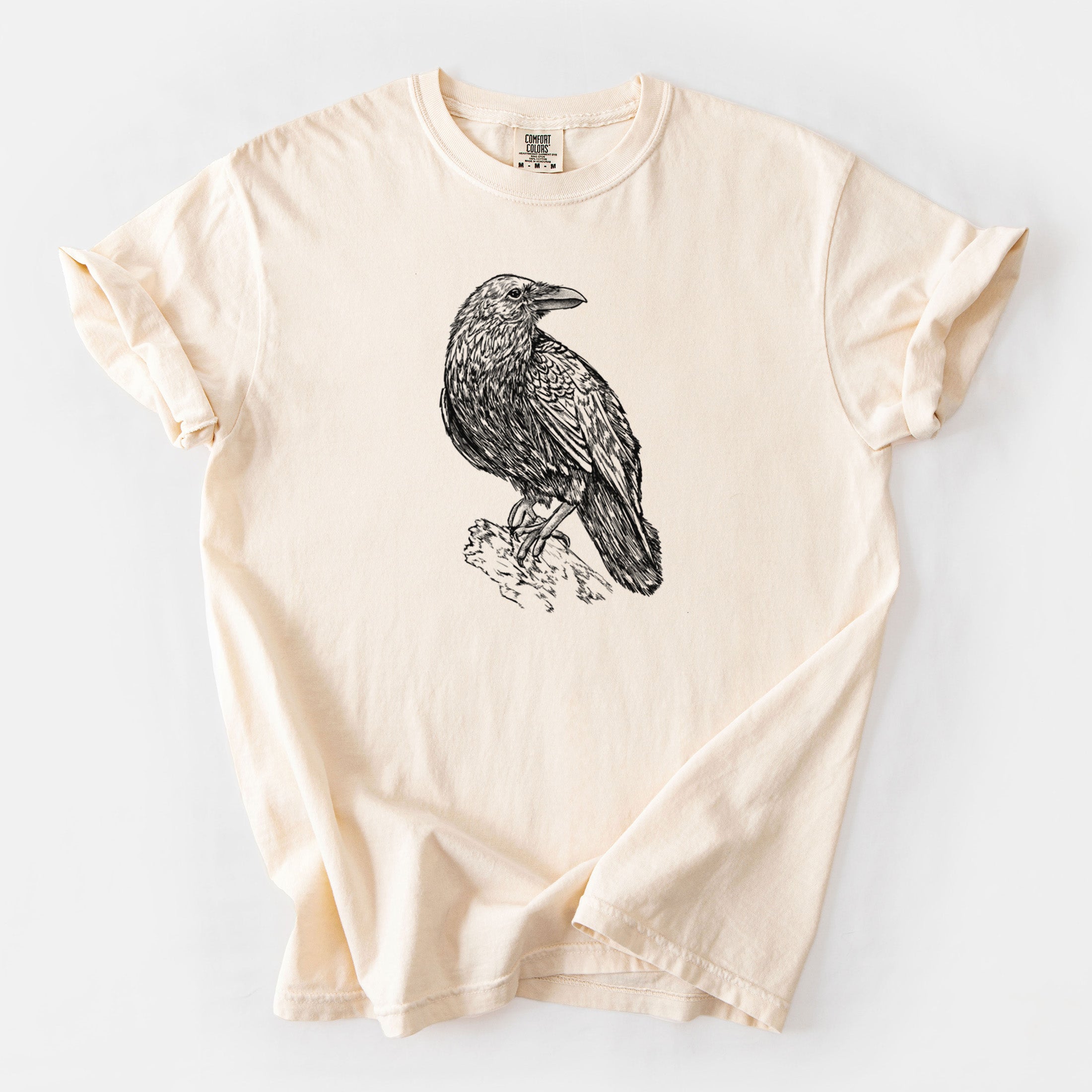 Corvus corax - Common Raven - Unisex Comfort Colors Garment-Dyed Heavyweight T-shirt
