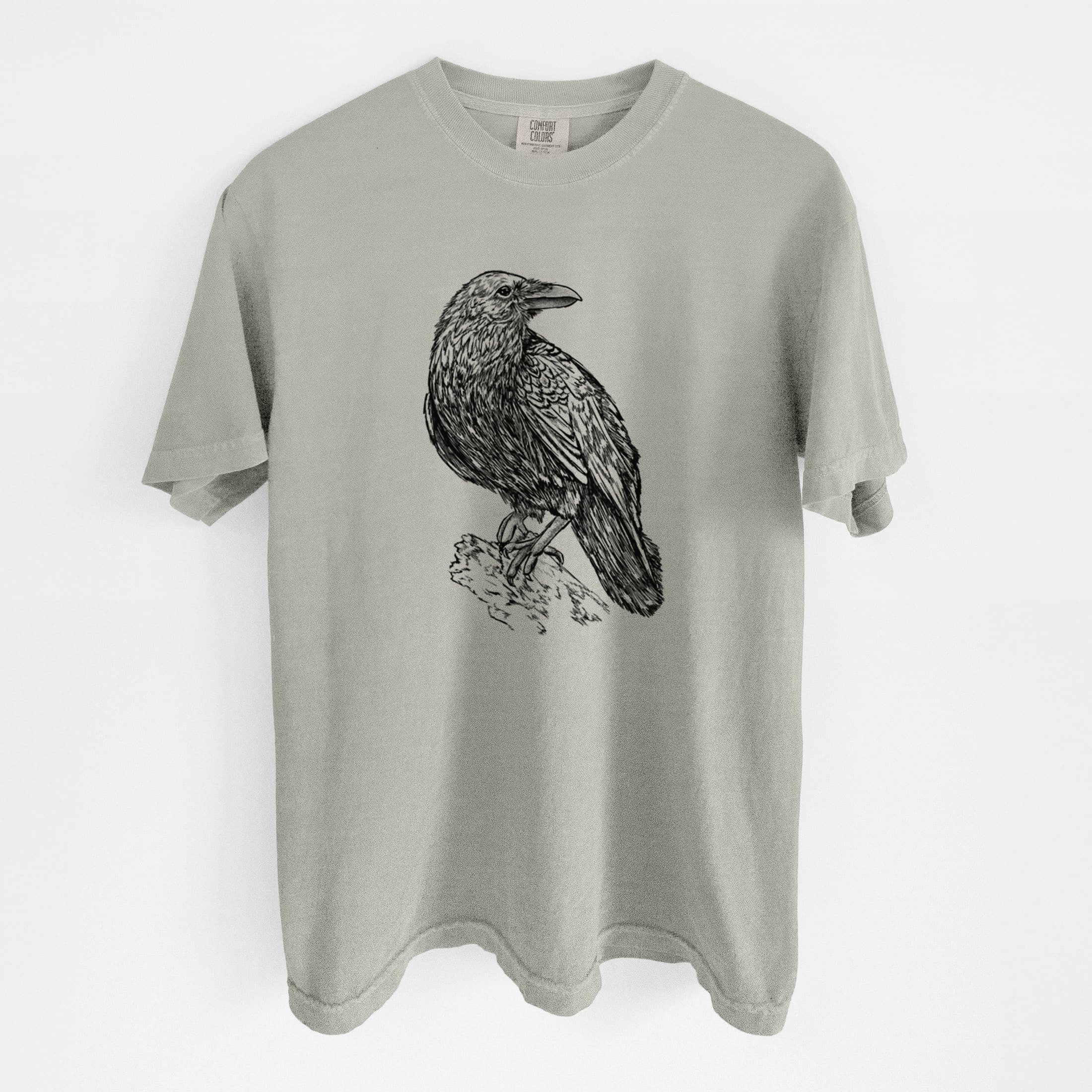 Corvus corax - Common Raven - Unisex Comfort Colors Garment-Dyed Heavyweight T-shirt