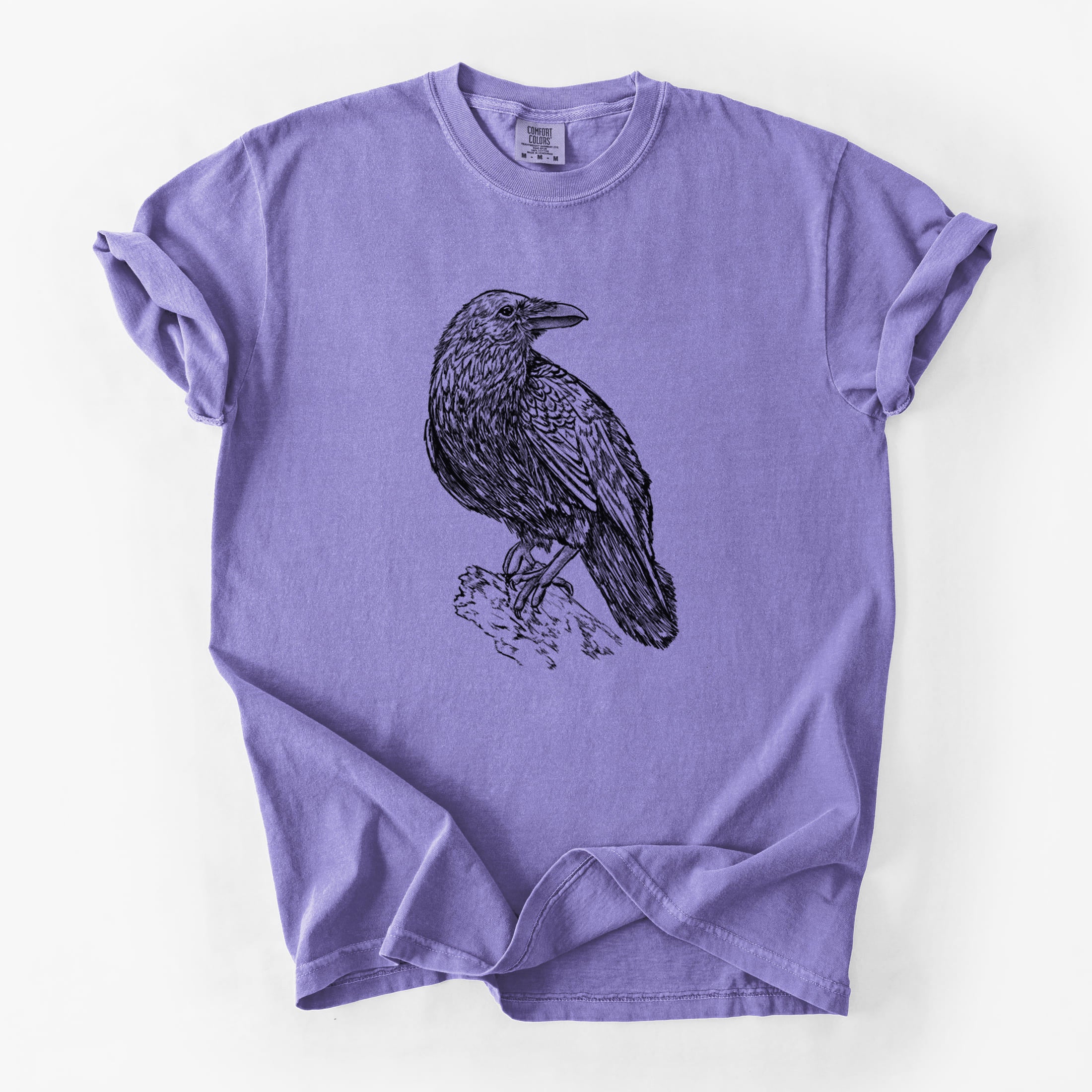 Corvus corax - Common Raven - Unisex Comfort Colors Garment-Dyed Heavyweight T-shirt