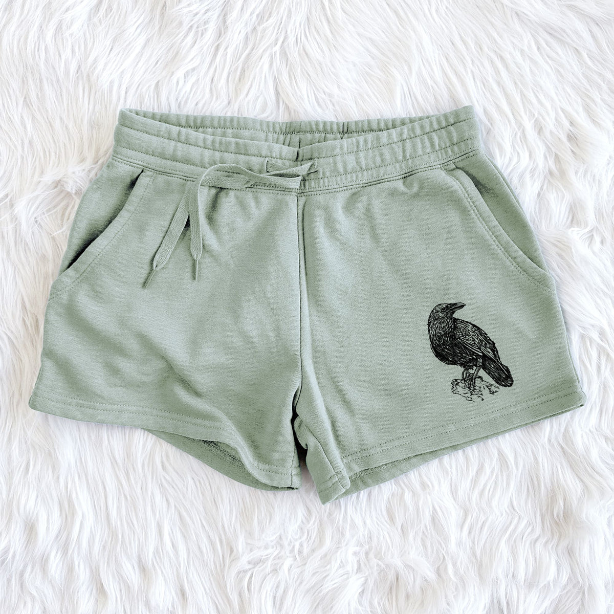 Corvus corax - Common Raven - Women's Cali Wave Shorts