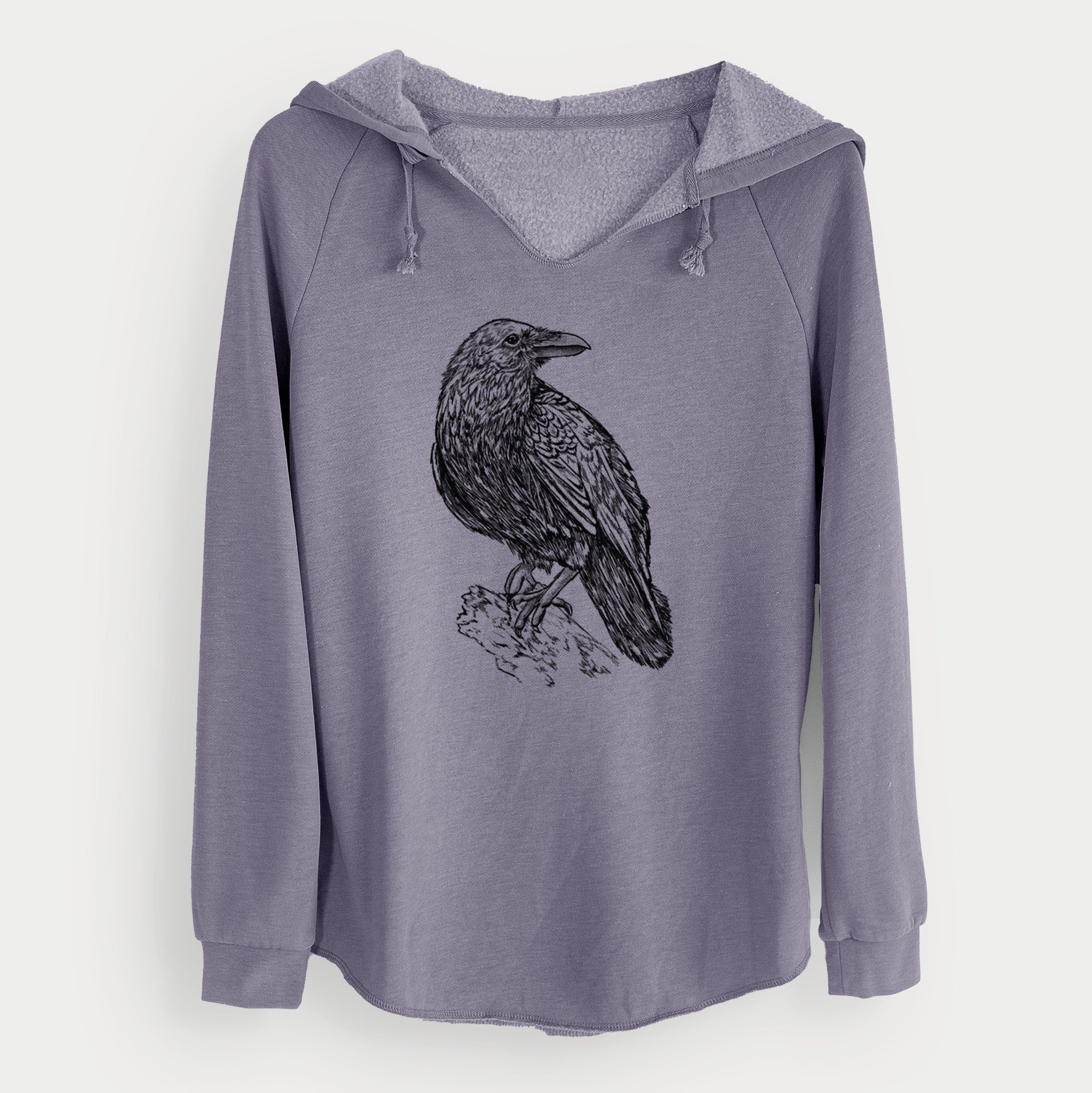 Corvus corax - Common Raven - Cali Wave Hooded Sweatshirt