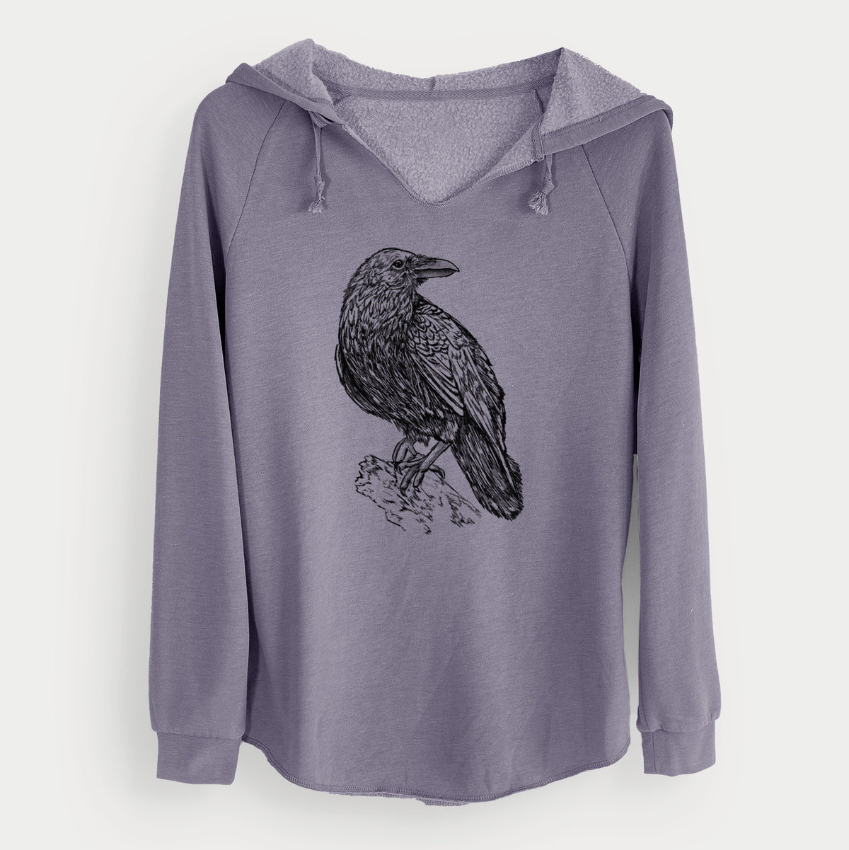 Corvus corax - Common Raven - Cali Wave Hooded Sweatshirt