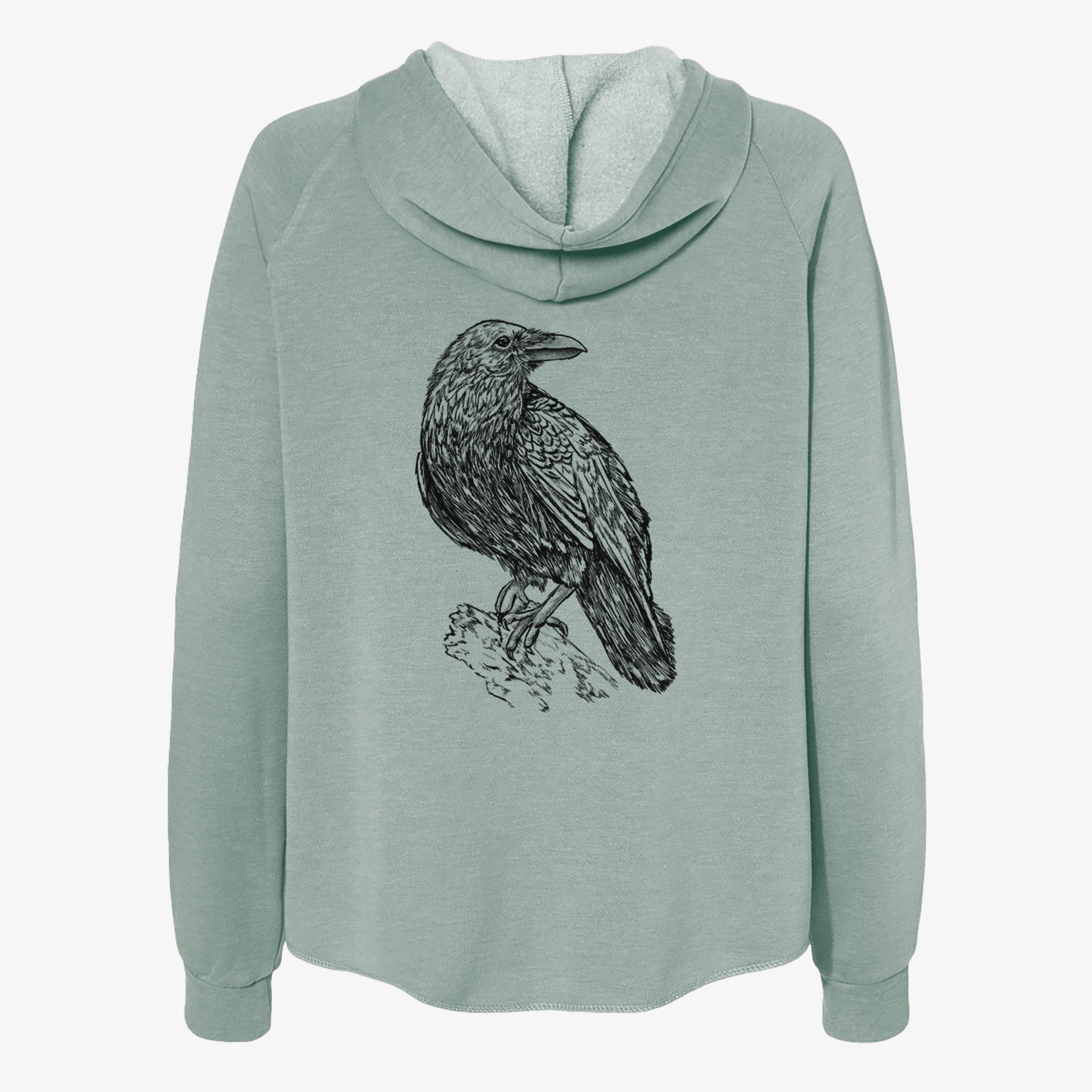 Corvus corax - Common Raven - Women's Cali Wave Zip-Up Sweatshirt