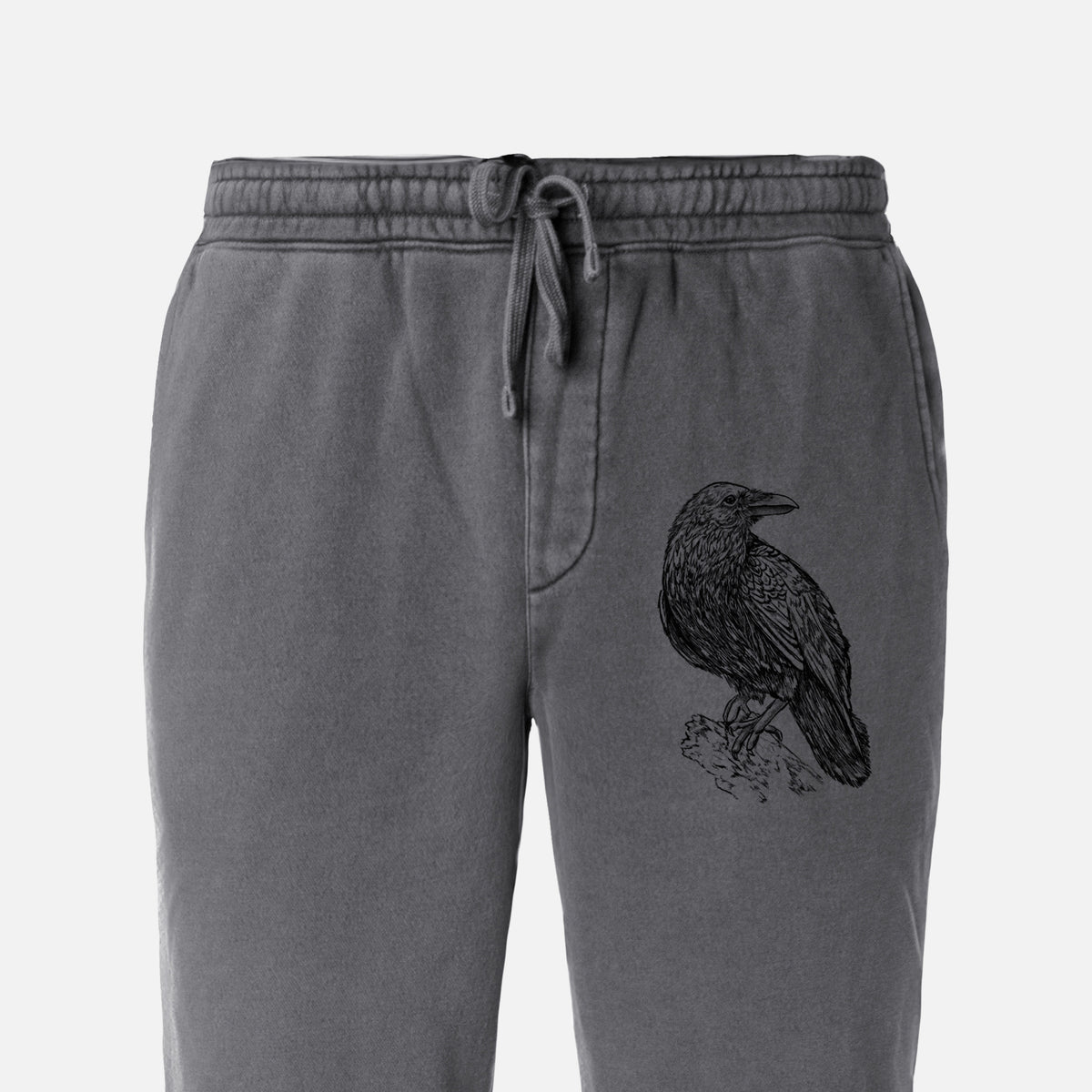 Common Raven - Corvus corax - Unisex Pigment Dyed Sweatpants