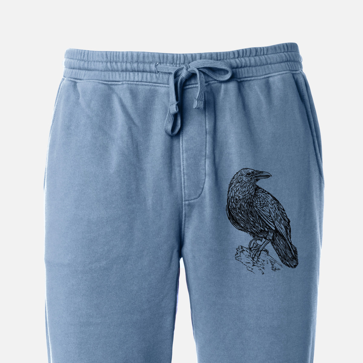 Common Raven - Corvus corax - Unisex Pigment Dyed Sweatpants