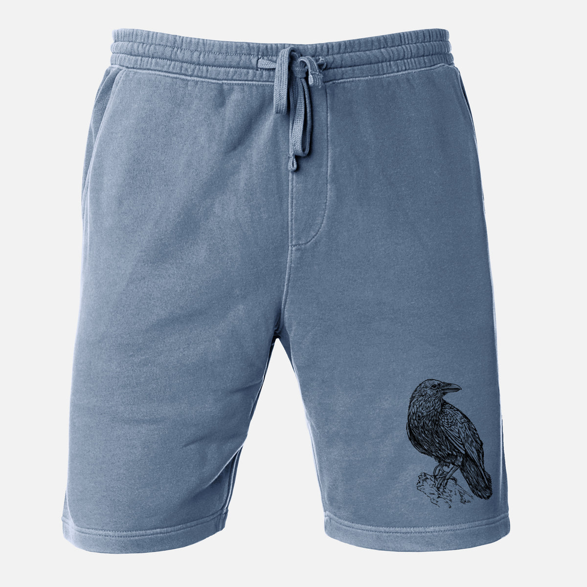 Corvus corax - Common Raven - Unisex Pigment Dyed Shorts