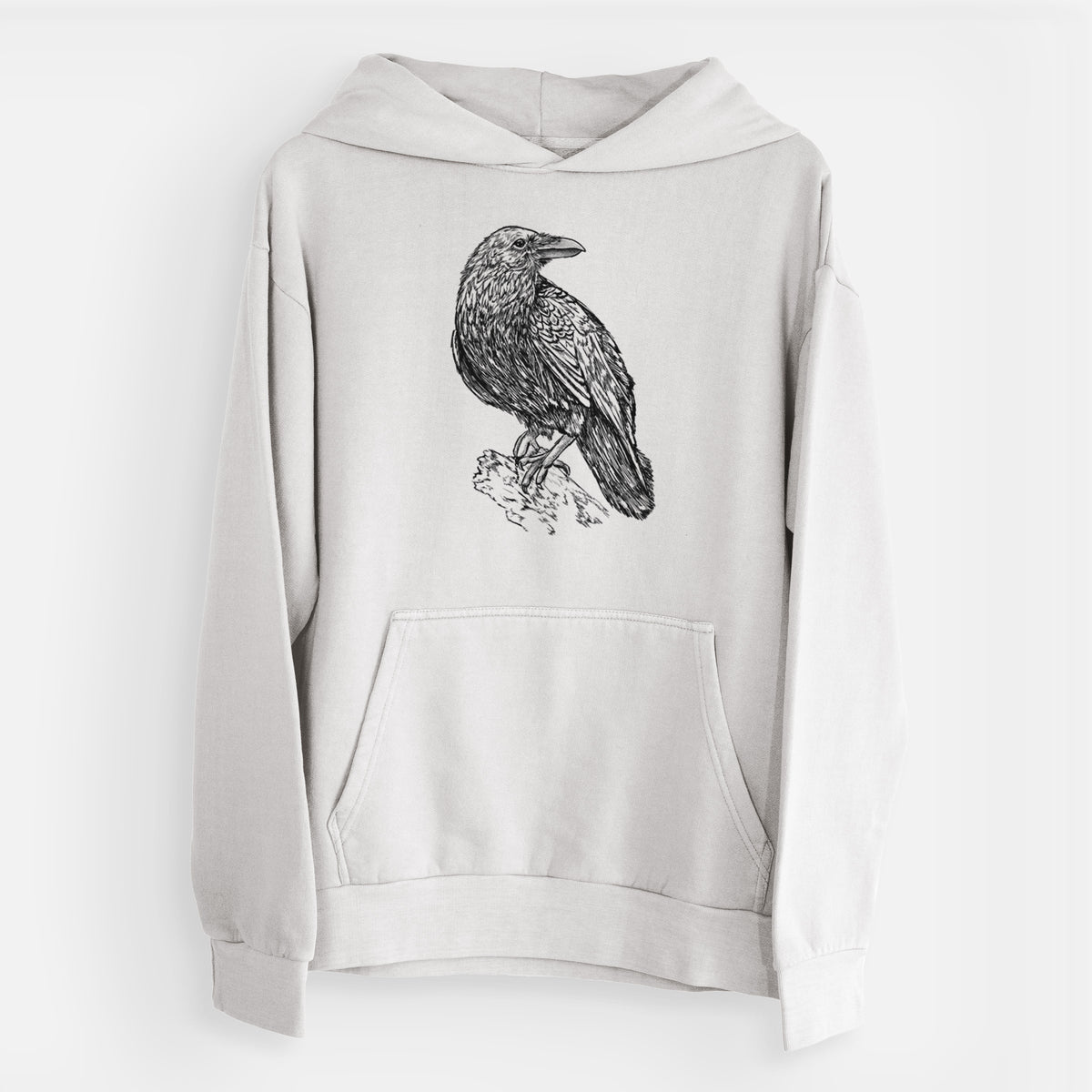 Common Raven  - Corvus corax - Urban Heavyweight Hoodie