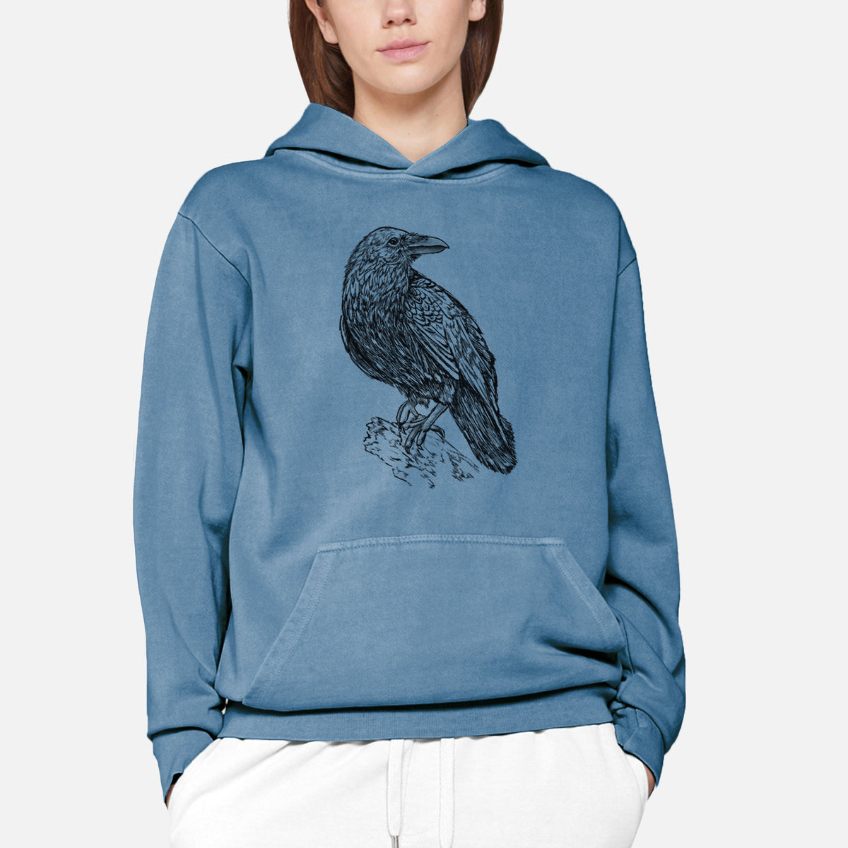 Common Raven  - Corvus corax - Urban Heavyweight Hoodie