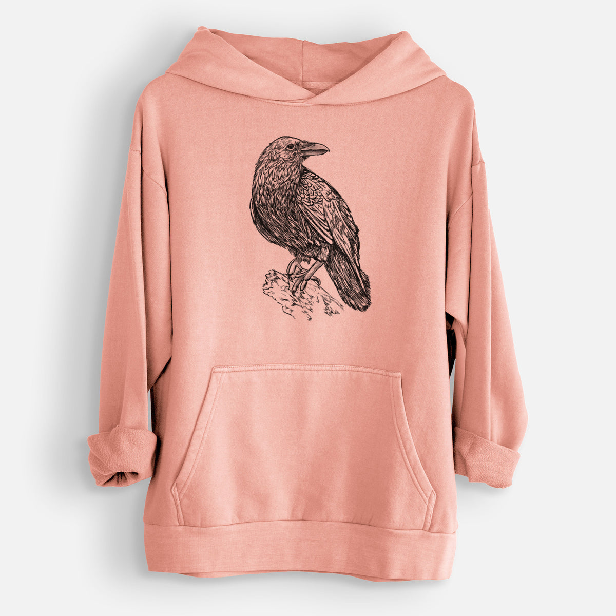 Common Raven  - Corvus corax - Urban Heavyweight Hoodie