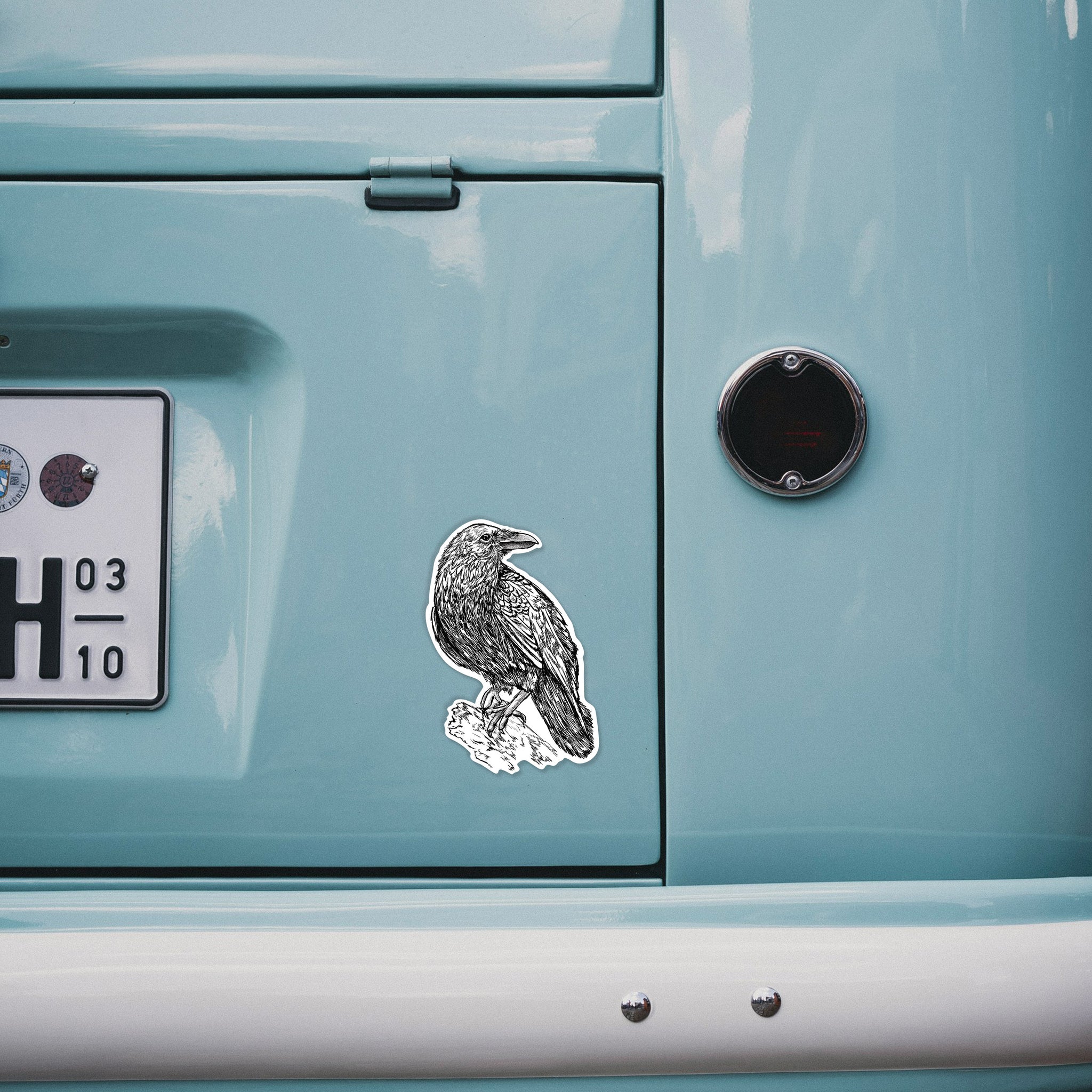 Common Raven High-Quality Decal Sticker | BeCause Tees - Because Tees