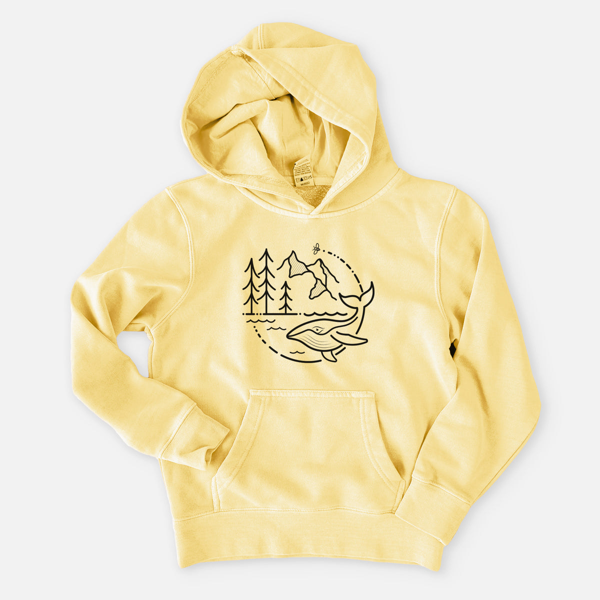 It&#39;s All Connected - Youth Pigment Dyed Hoodie