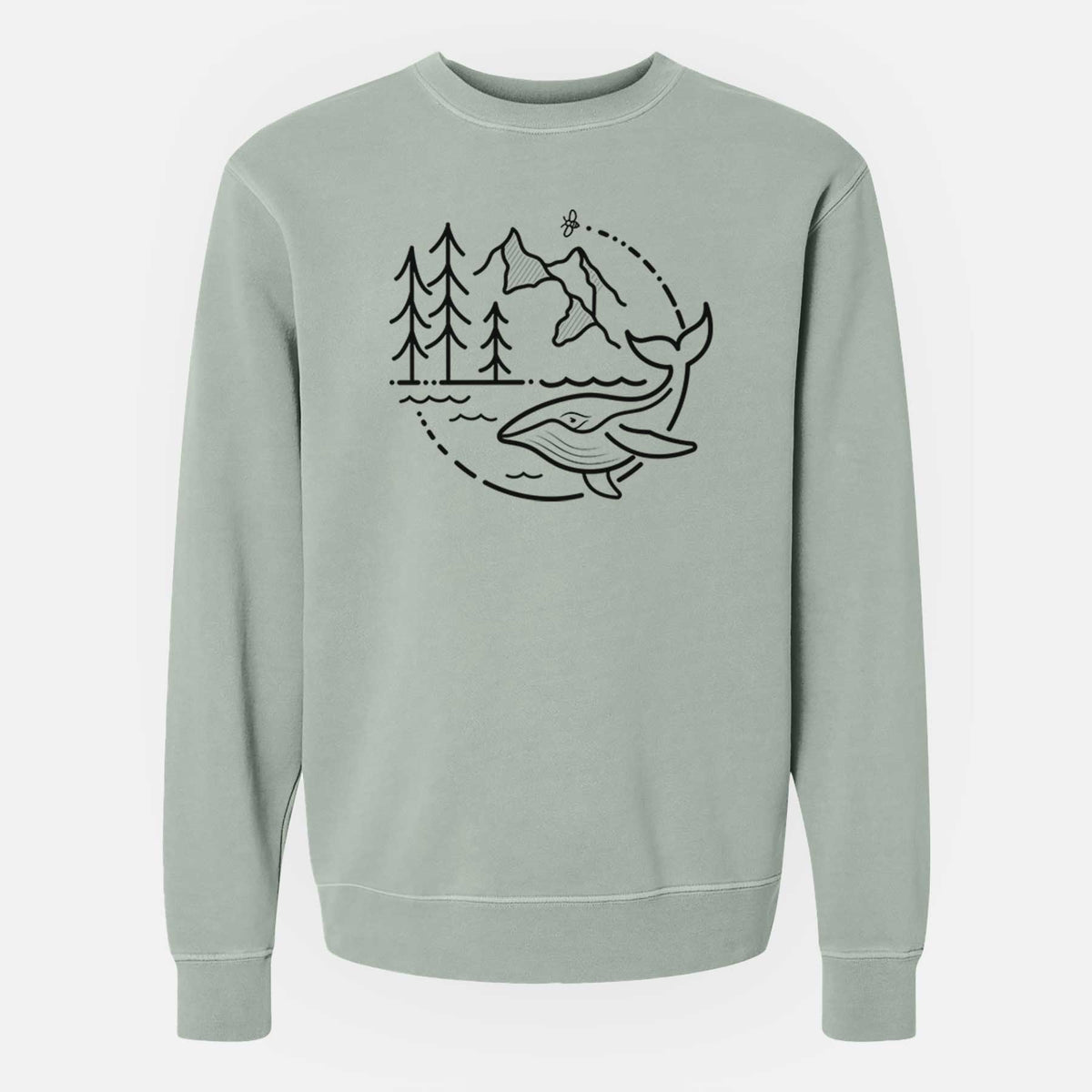 It&#39;s All Connected - Unisex Pigment Dyed Crew Sweatshirt