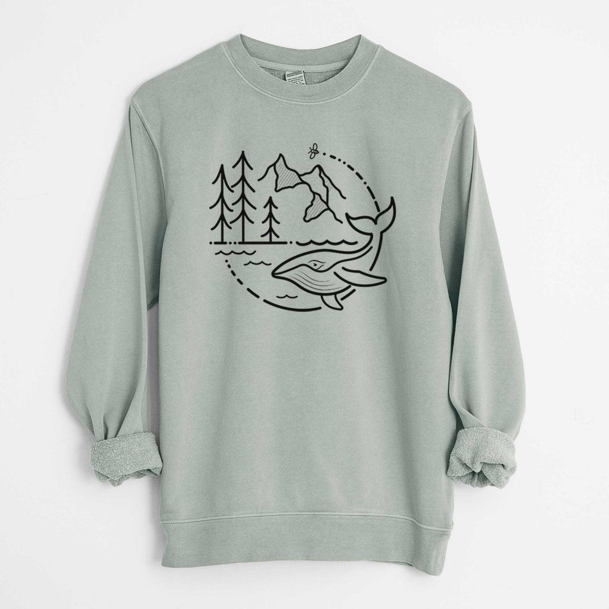 It&#39;s All Connected - Unisex Pigment Dyed Crew Sweatshirt