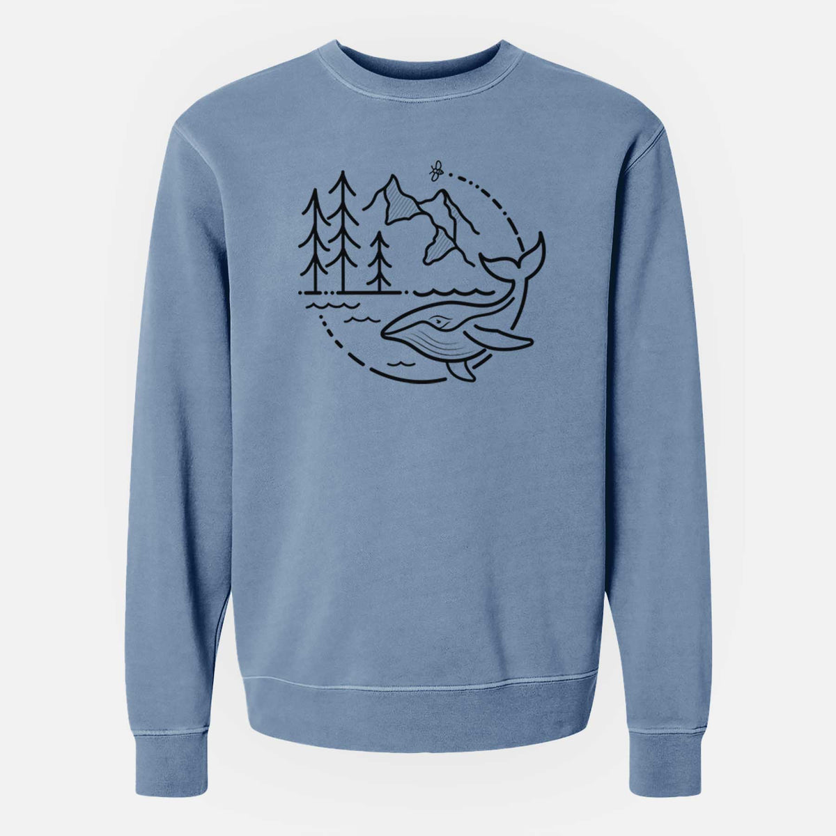 It&#39;s All Connected - Unisex Pigment Dyed Crew Sweatshirt