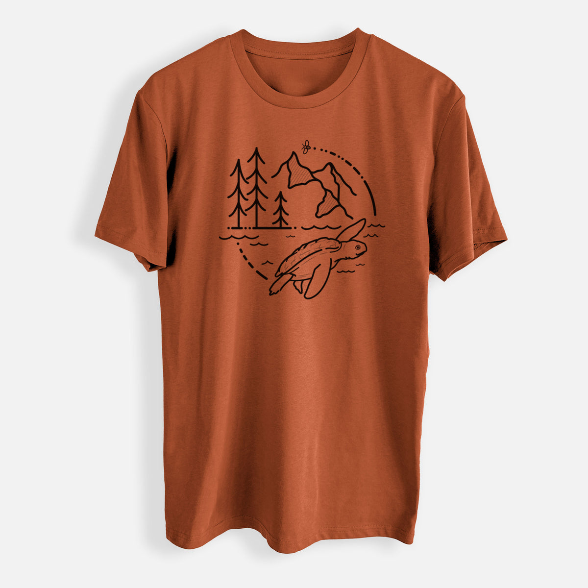 It&#39;s All Connected - Kemps Ridley Turtle - Mens Everyday Staple Tee