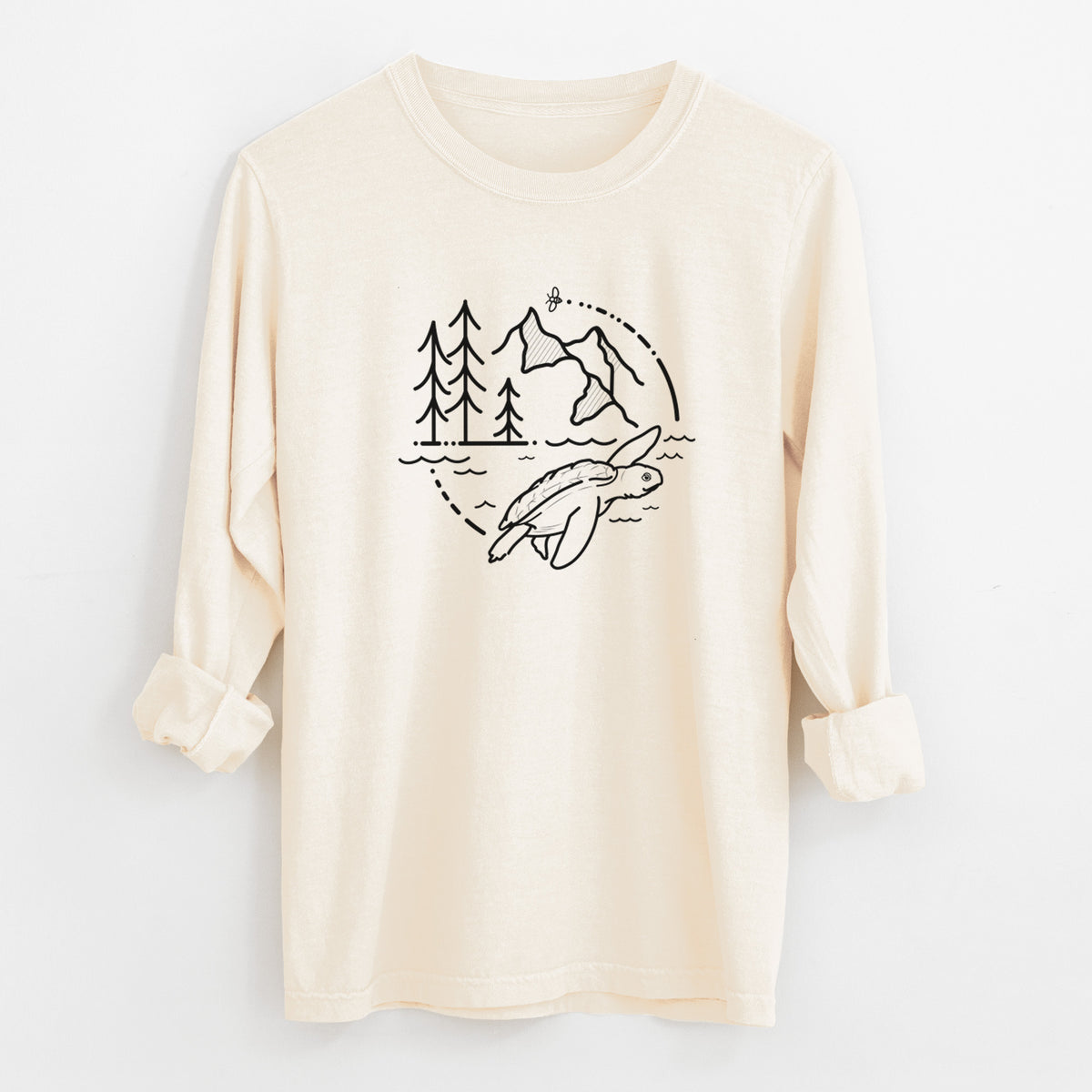 It&#39;s All Connected - Kemps Ridley Turtle - Unisex Comfort Colors 100% Cotton Long Sleeve