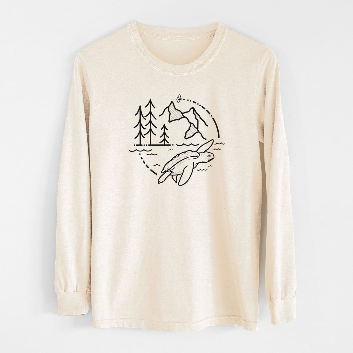 It&#39;s All Connected - Kemps Ridley Turtle - Unisex Comfort Colors 100% Cotton Long Sleeve