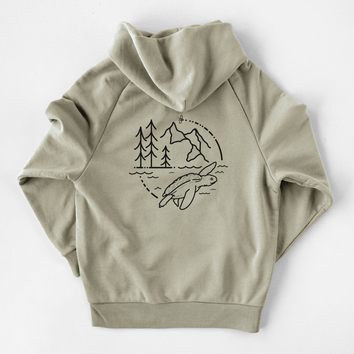 It&#39;s All Connected - Kemps Ridley Turtle - UltraLuxe Heavyweight French Terry Hoodie