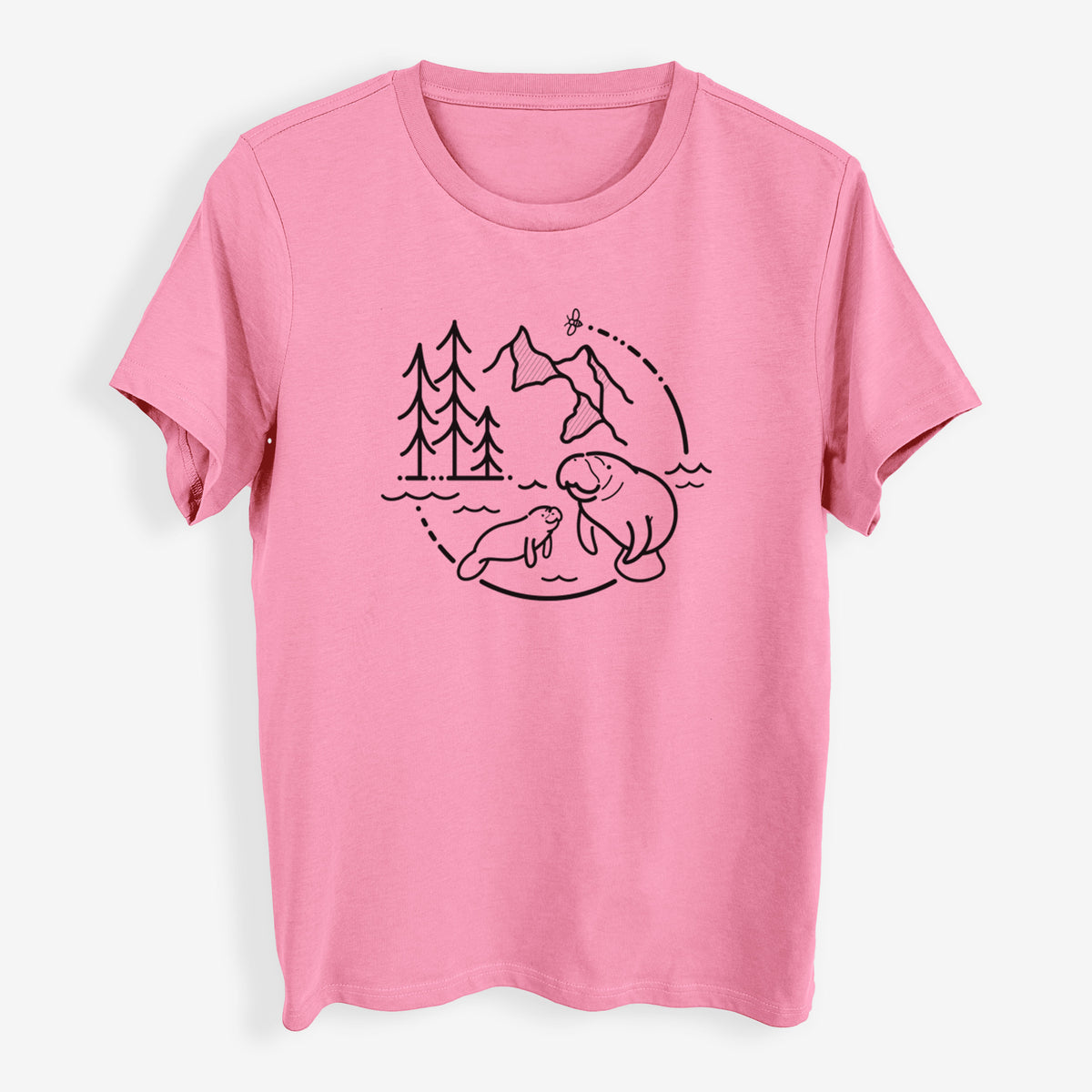 It&#39;s All Connected - Manatee - Womens Everyday Maple Tee