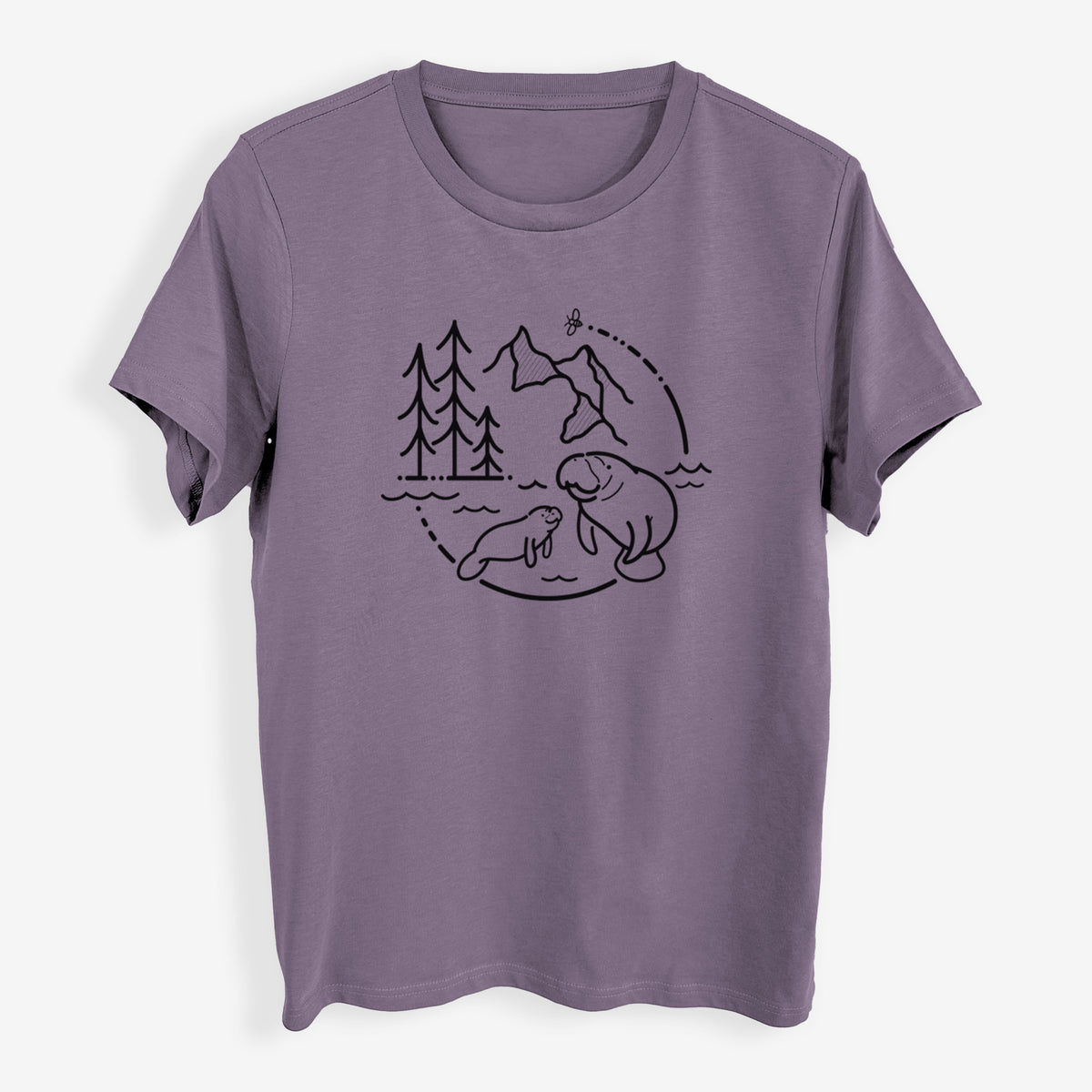 It&#39;s All Connected - Manatee - Womens Everyday Maple Tee