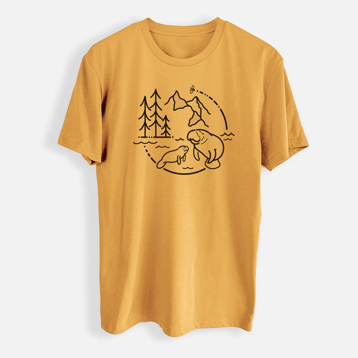 It&#39;s All Connected - Manatee - Mens Everyday Staple Tee