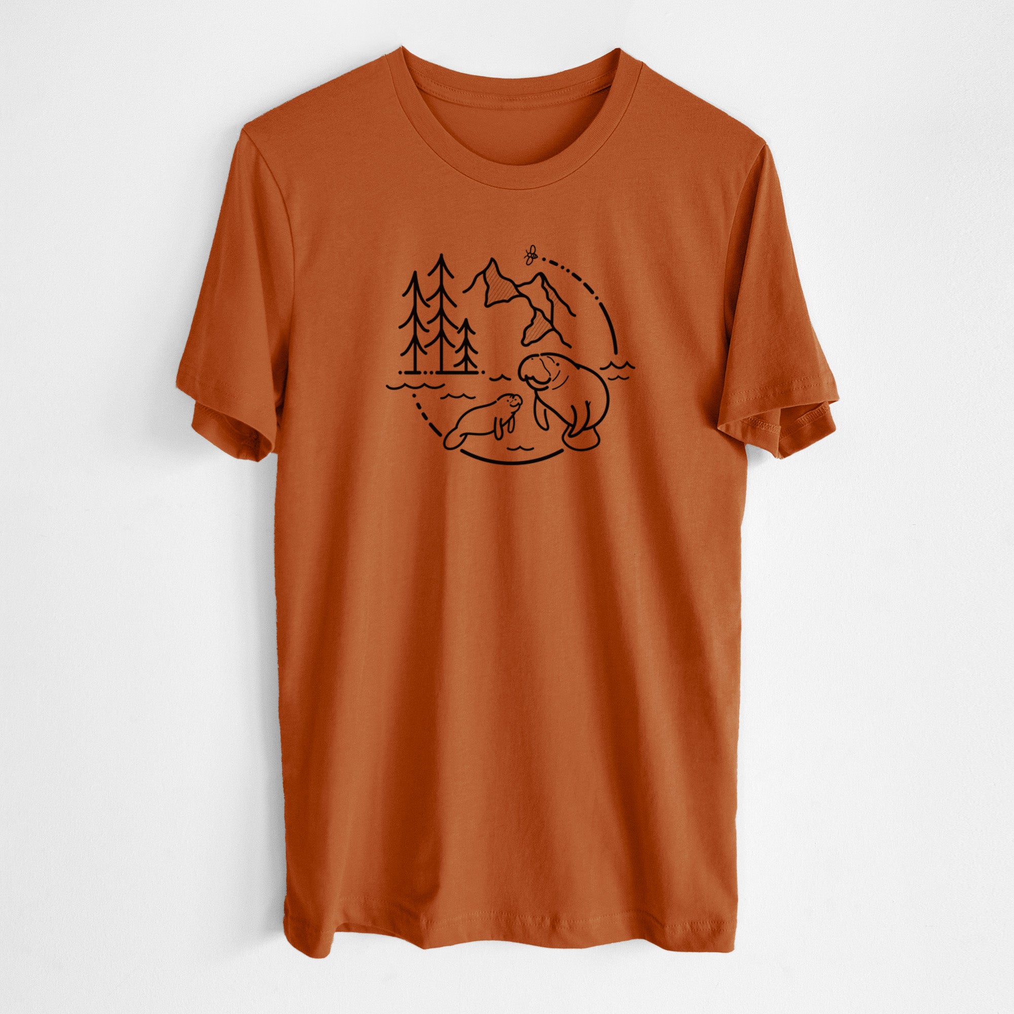 It's All Connected - Manatee - Lightweight 100% Cotton Unisex Crewneck