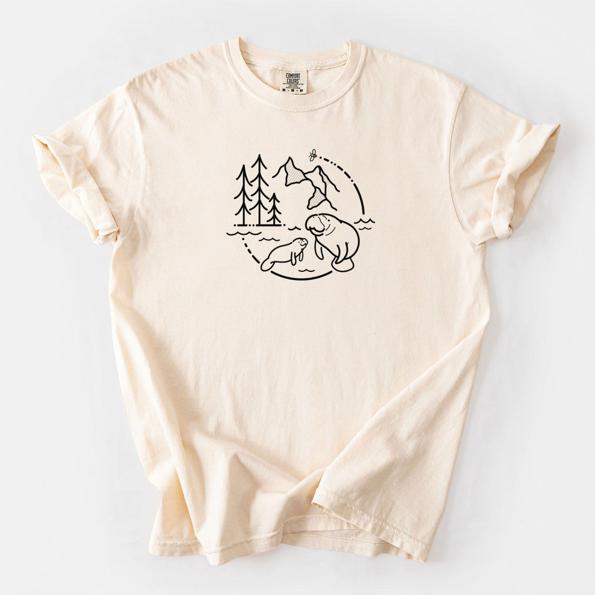 It's All Connected - Manatee - Unisex Comfort Colors Garment-Dyed Heavyweight T-shirt