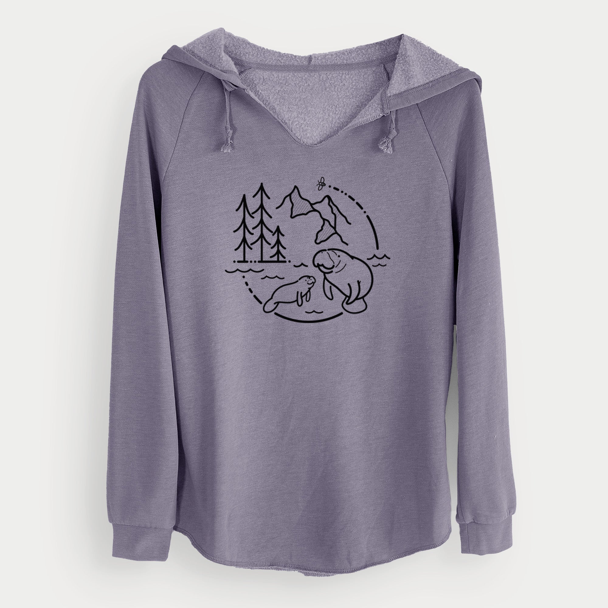 It's All Connected - Manatee - Cali Wave Hooded Sweatshirt