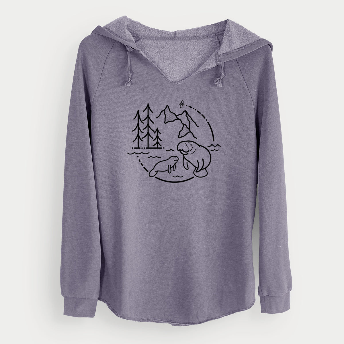 It's All Connected - Manatee - Cali Wave Hooded Sweatshirt