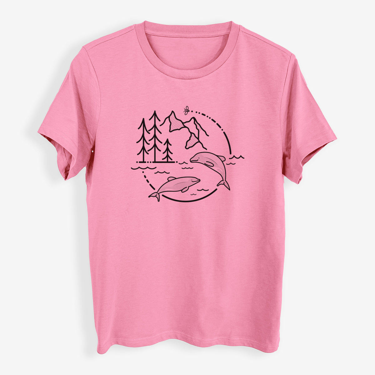 It&#39;s All Connected - Maui Dolphins - Womens Everyday Maple Tee
