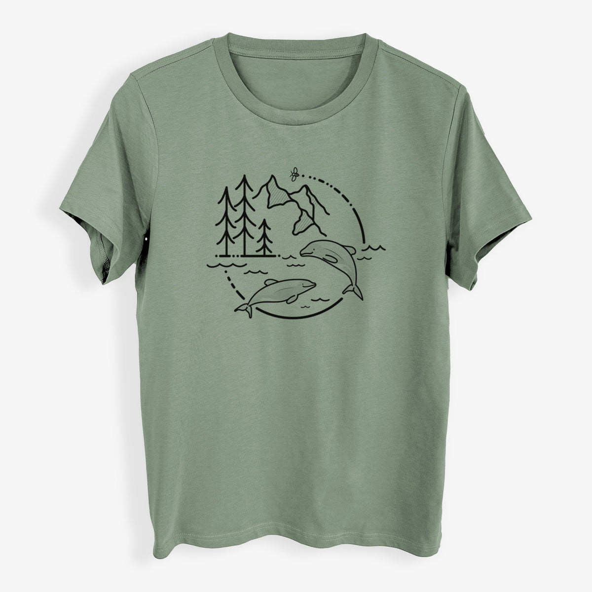 It&#39;s All Connected - Maui Dolphins - Womens Everyday Maple Tee