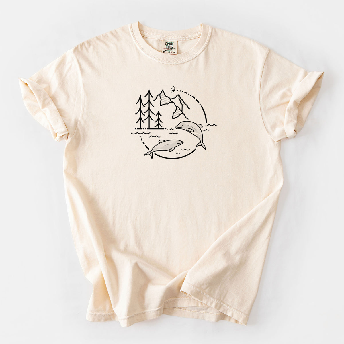 It's All Connected - Maui Dolphins - Unisex Comfort Colors Garment-Dyed Heavyweight T-shirt