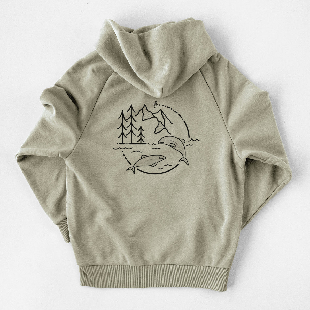 It&#39;s All Connected - Maui Dolphins - UltraLuxe Heavyweight French Terry Hoodie