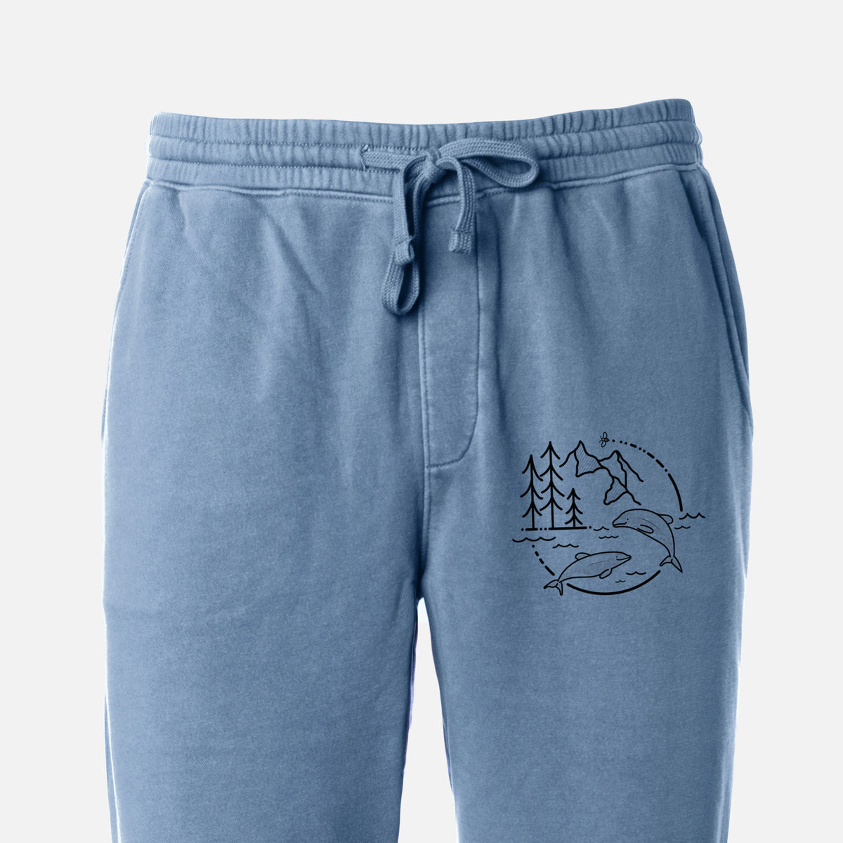 It&#39;s All Connected - Maui Dolphins - Unisex Pigment Dyed Sweatpants