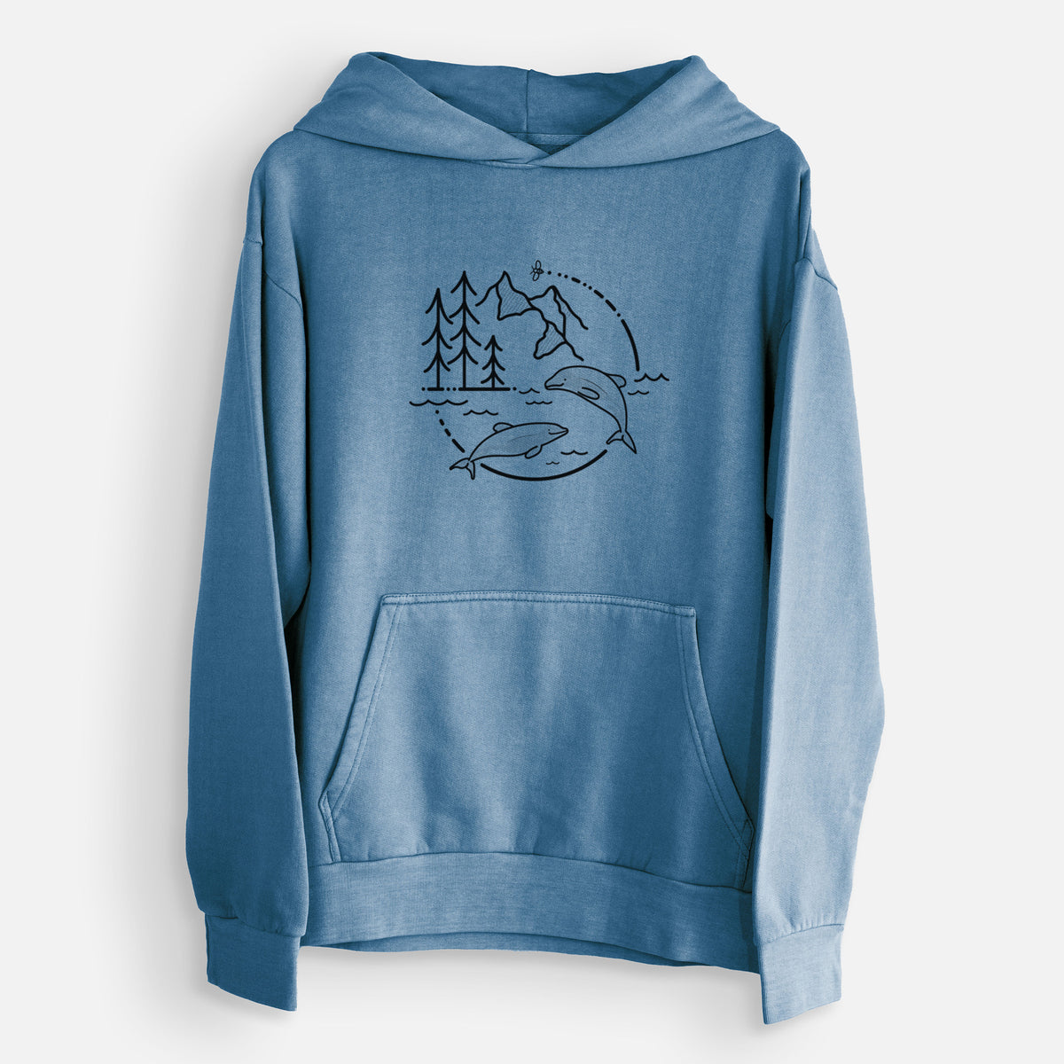 It&#39;s All Connected - Maui Dolphins  - Urban Heavyweight Hoodie