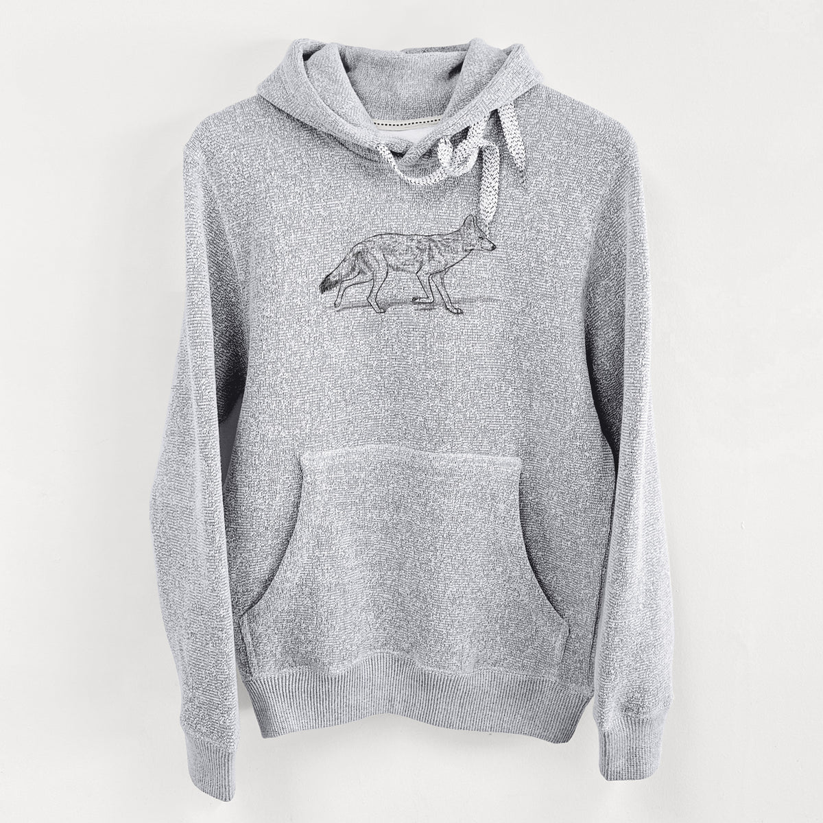 Coyote - Canis latrans - Knit Hoodie