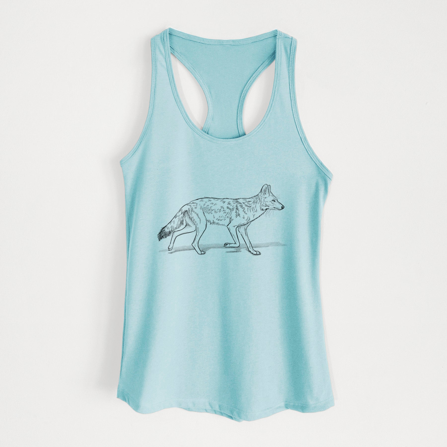 Coyote - Canis latrans - Women's Racerback Tanktop